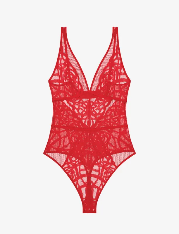 Rose Lace Unlined Bodysuit sold by ThirdLove