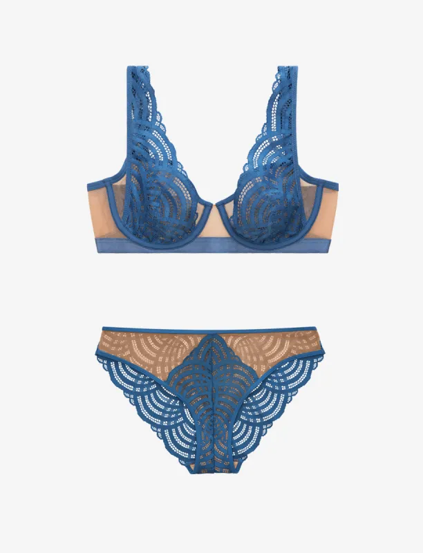 Deco Lace Unlined Bra + Bikini Set sold by ThirdLove