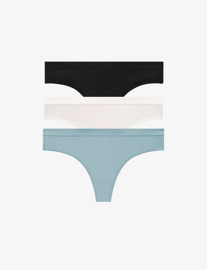 Organic Cloud Cotton Thong - 3 Pack sold by ThirdLove