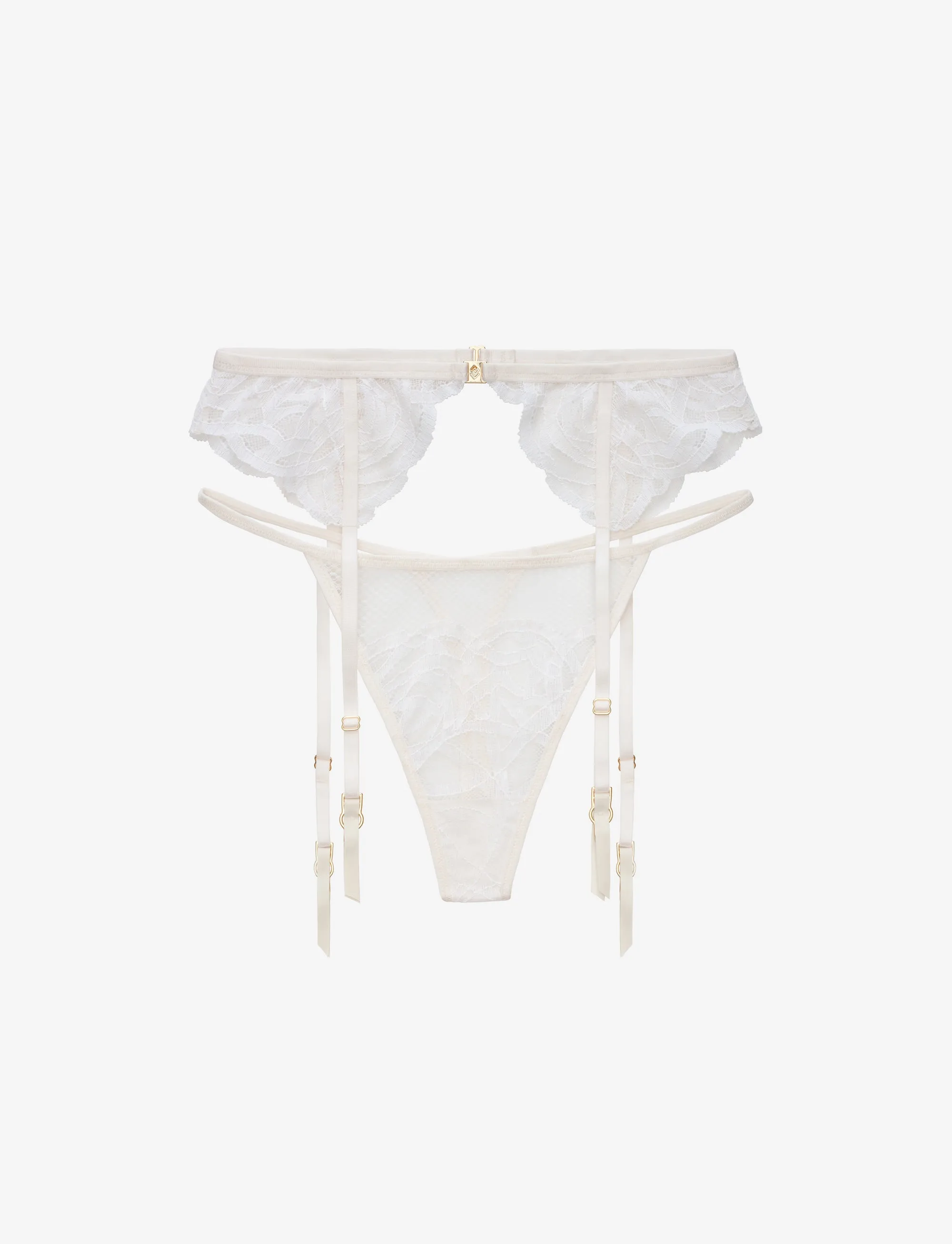 Rose Lace Thong & Garter Set sold by ThirdLove