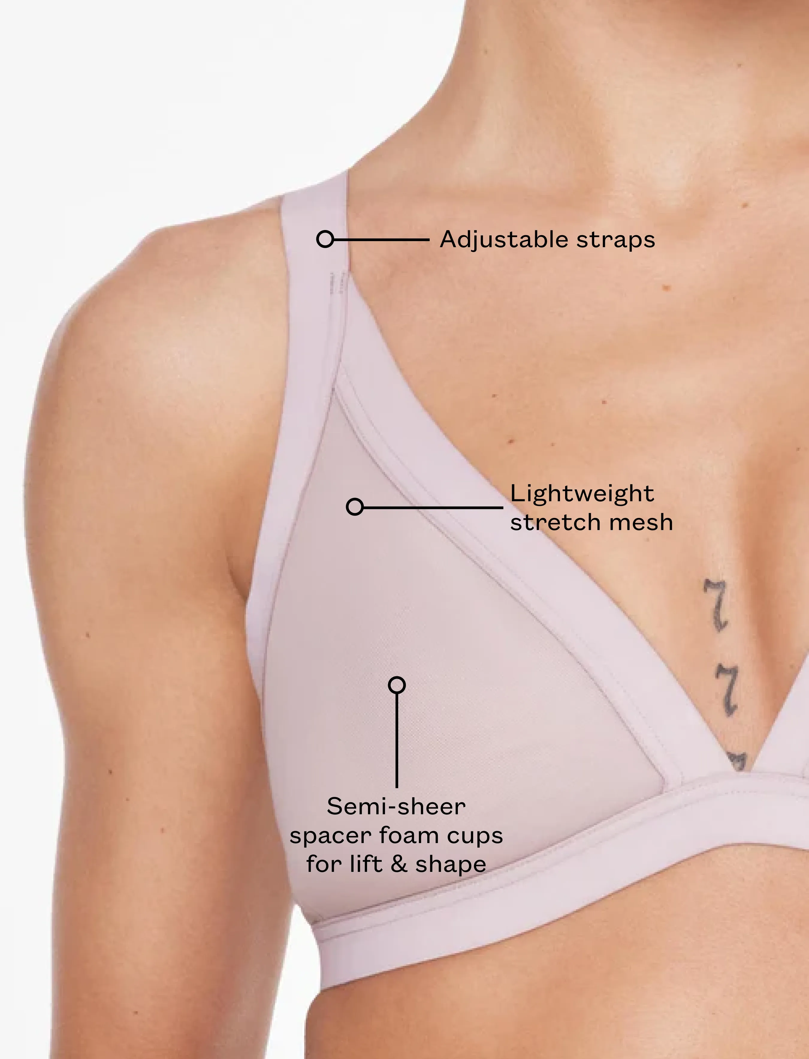 Bare Mesh Bralette sold by ThirdLove product image thumbnail 5