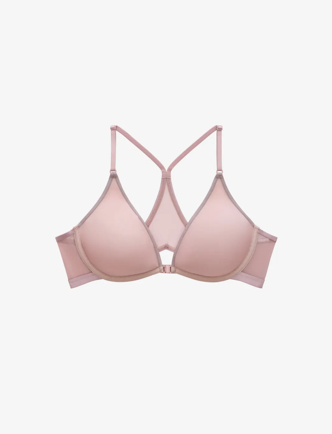Bare Mesh Front Close Racerback Bra sold by ThirdLove