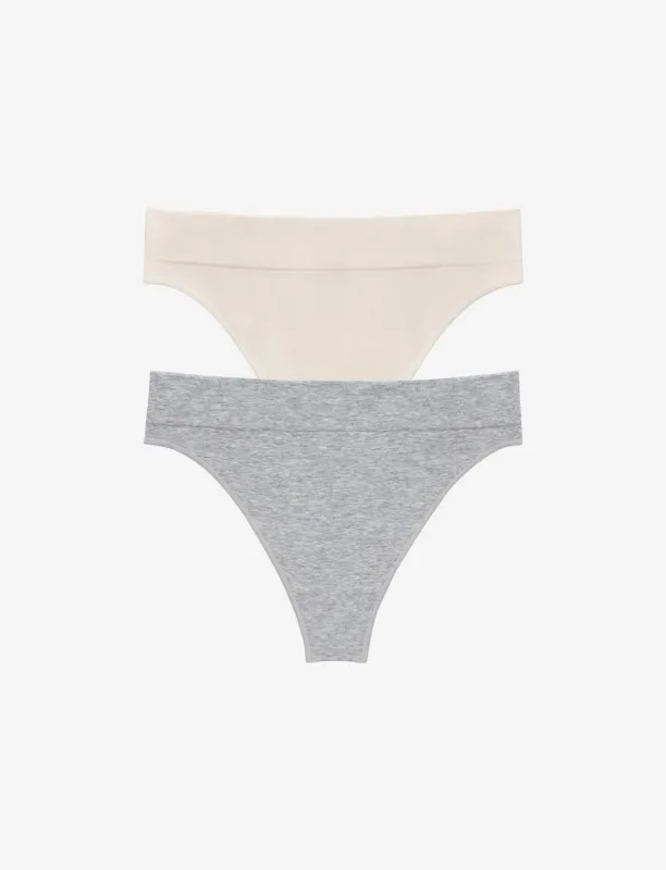 Seamless Cloud Cotton Thong - 2 Pack sold by ThirdLove