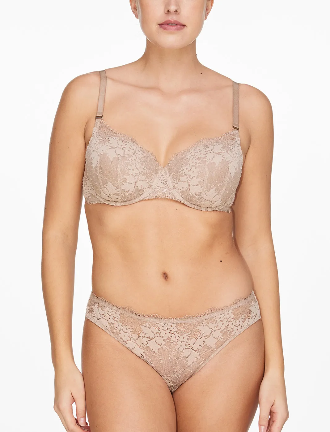 All Day Lace T-Shirt Bra + Thong Set sold by ThirdLove product image thumbnail 2