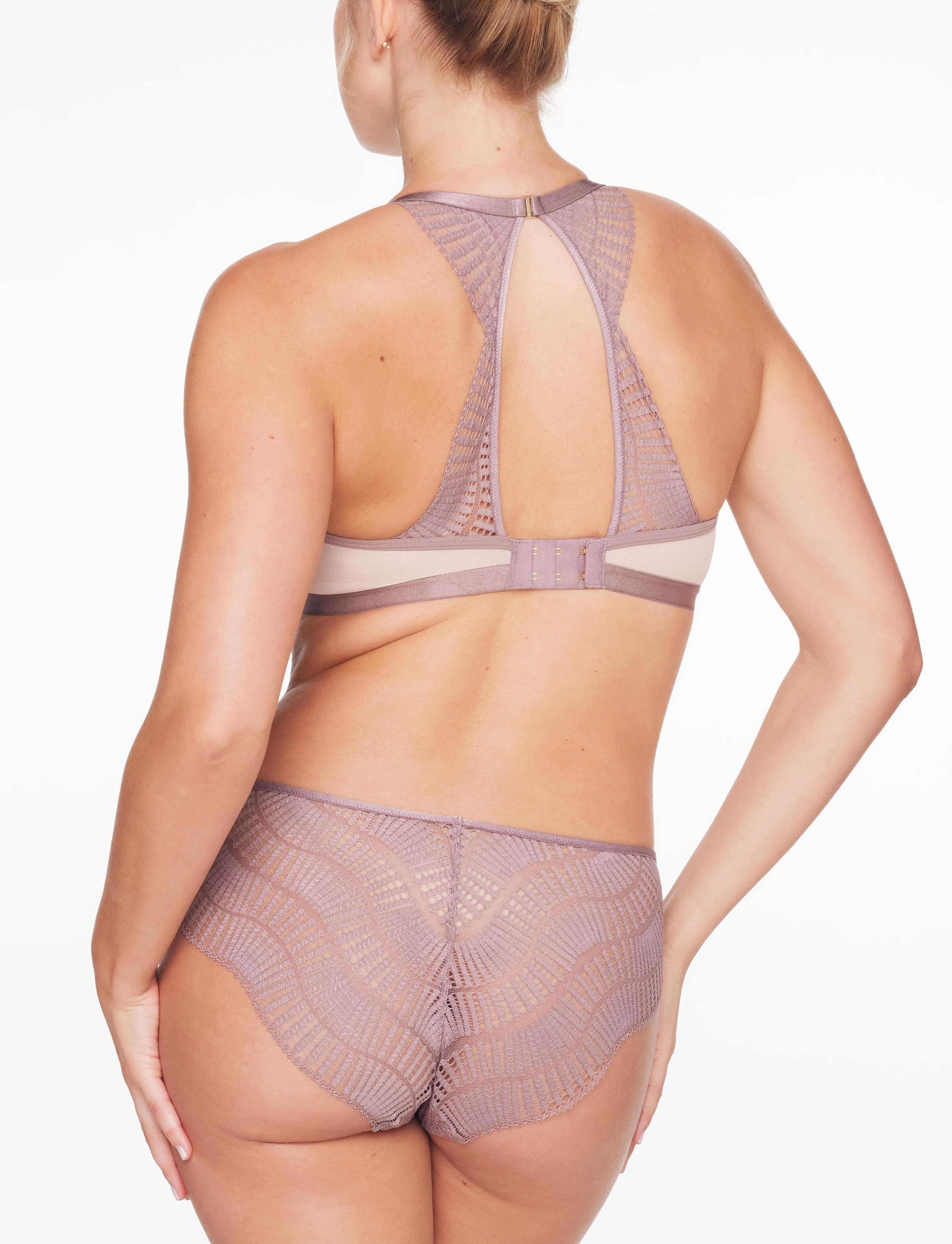 Fleur Lace Unlined Racerback Bra + Cheeky Set sold by ThirdLove product image thumbnail 4