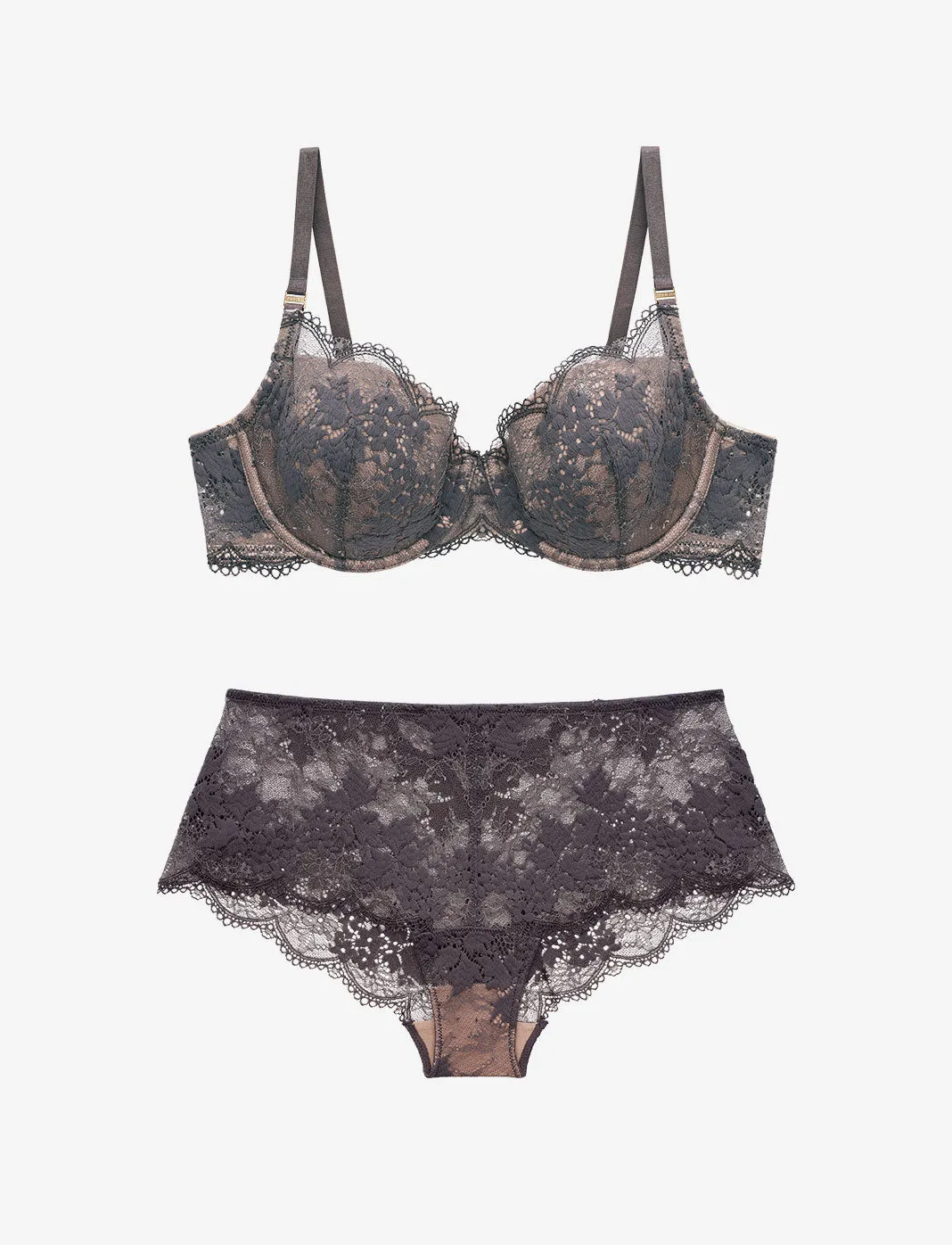 All Day Lace T-Shirt Bra + Cheeky Set sold by ThirdLove