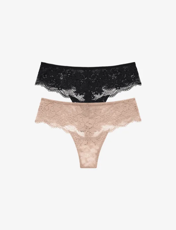 All Day Lace Thong 2 Pack sold by ThirdLove