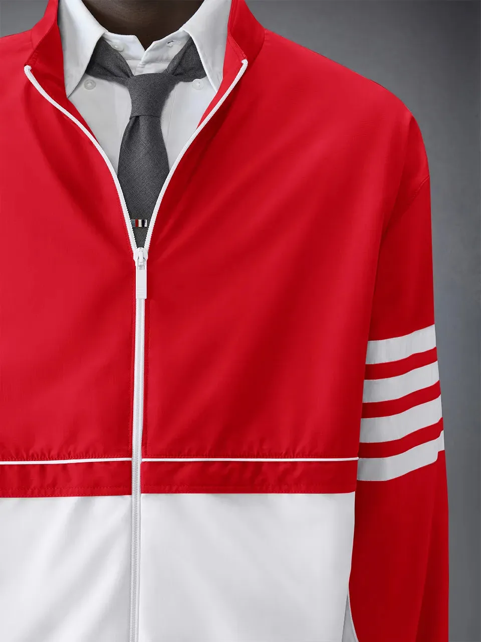 RIPSTOP 4-BAR COLOR BLOCK WINDBREAKER sold by Thom Browne product image thumbnail 3