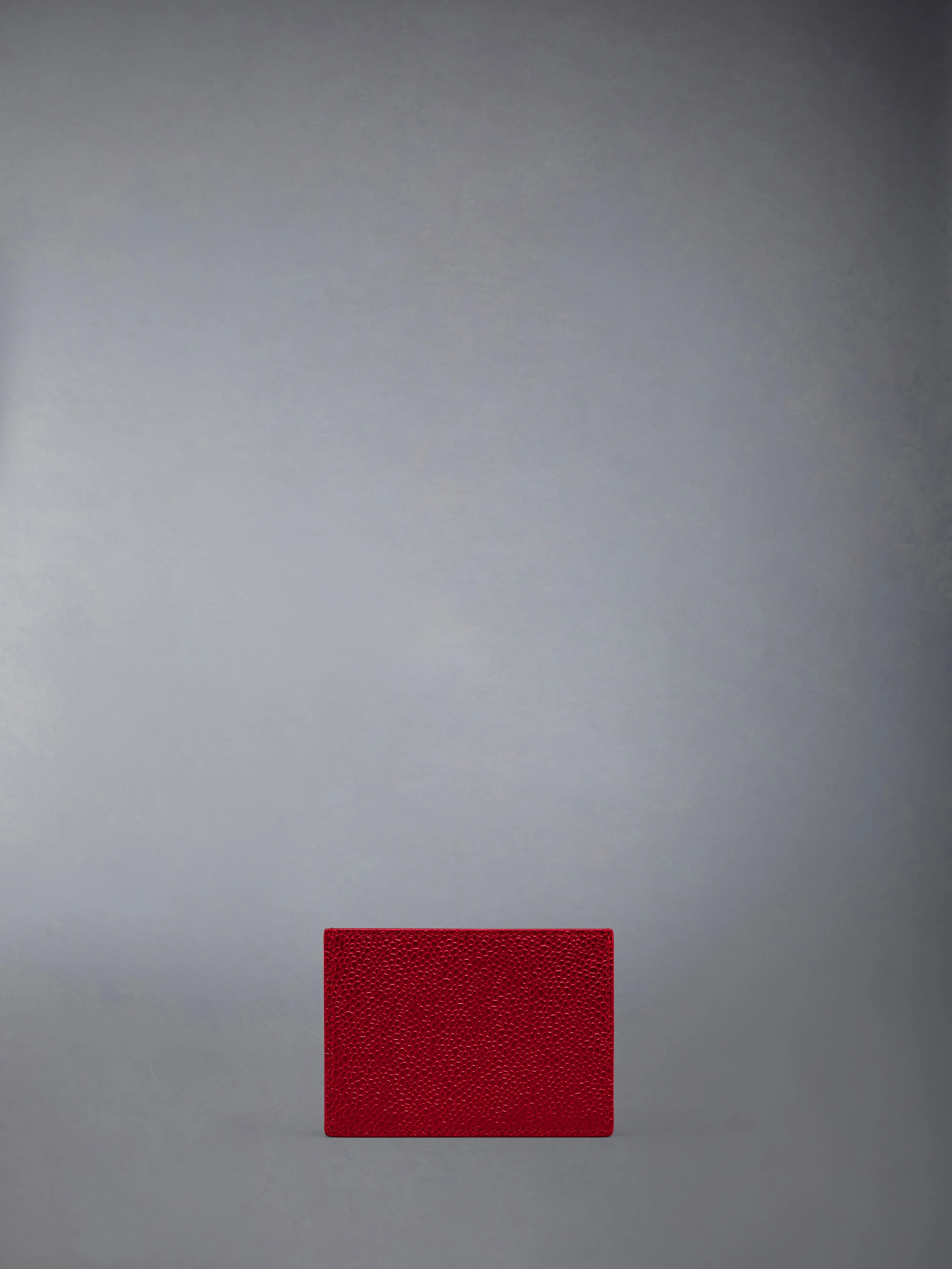 PEBBLE GRAIN LEATHER SINGLE CARD HOLDER sold by Thom Browne product image thumbnail 3