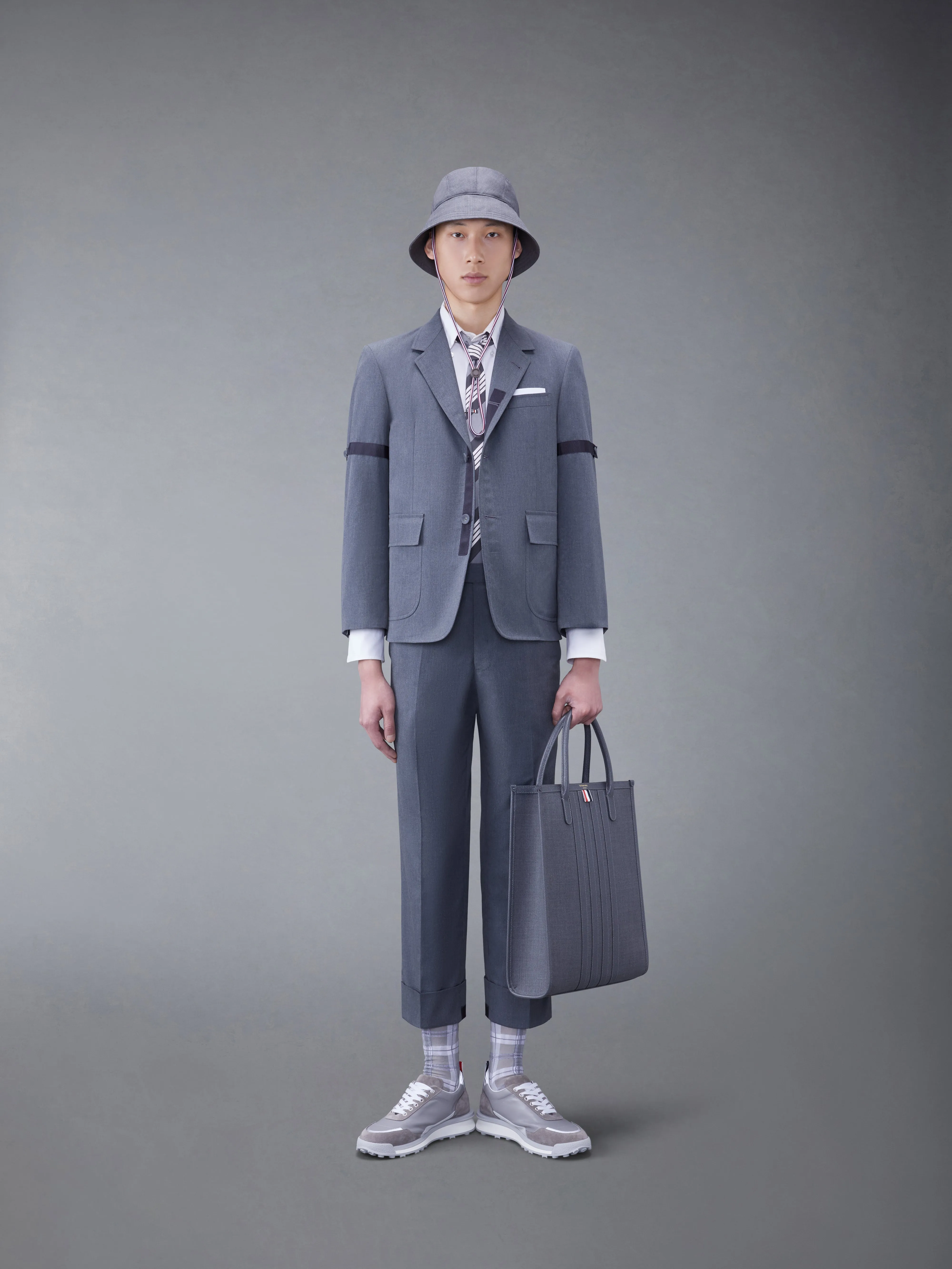 TYPEWRITER CLOTH ARMBAND SPORT COAT sold by Thom Browne product image thumbnail 3