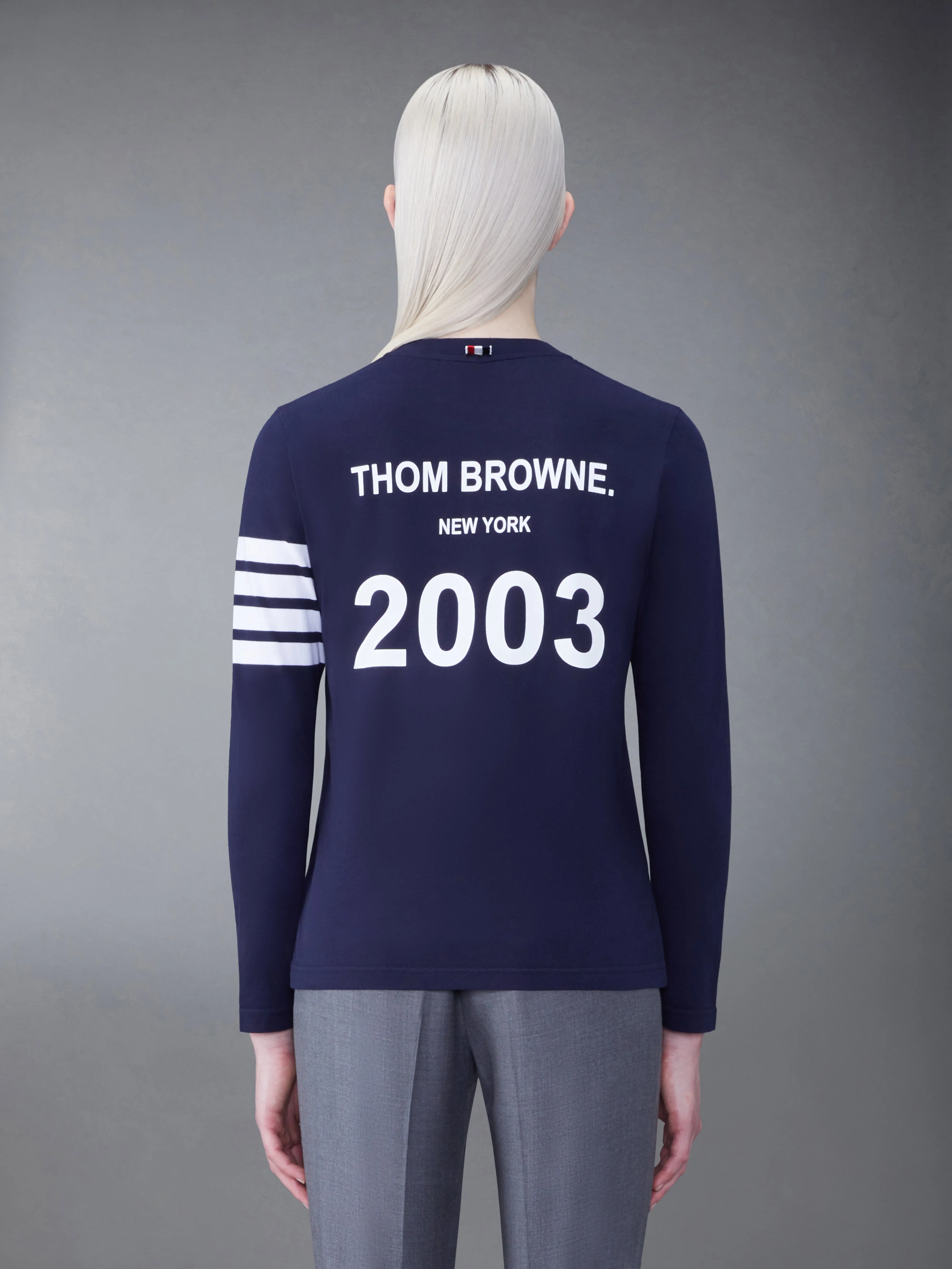 Jersey 2003 4-Bar Tee sold by Thom Browne product image thumbnail 2