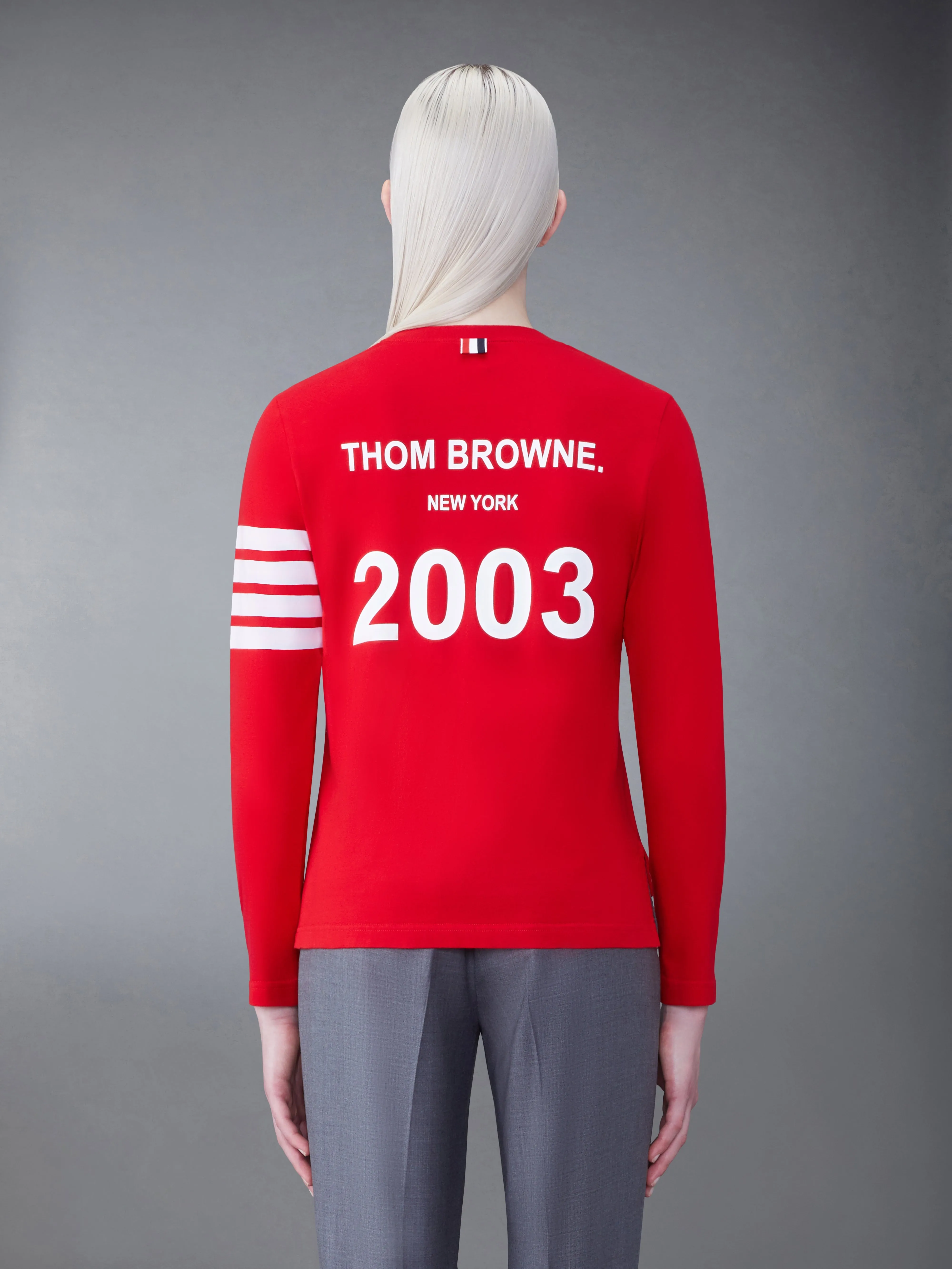 Jersey 2003 4-Bar Tee sold by Thom Browne product image thumbnail 2