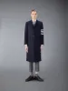 MELTON WOOL 4-BAR CHESTERFIELD OVERCOAT sold by Thom Browne