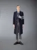 MELTON WOOL 4-BAR CHESTERFIELD OVERCOAT sold by Thom Browne
