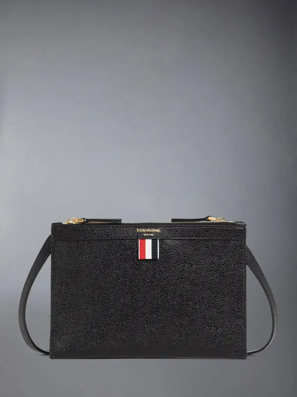PEBBLE GRAIN SMALL DOCUMENT HOLDER CROSSBODY sold by Thom Browne