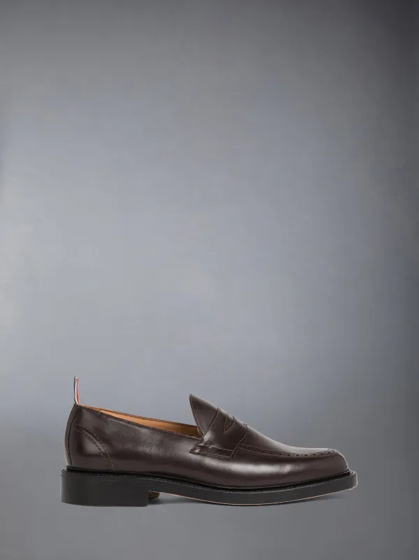 BOX CALF PENNY LOAFER sold by Thom Browne