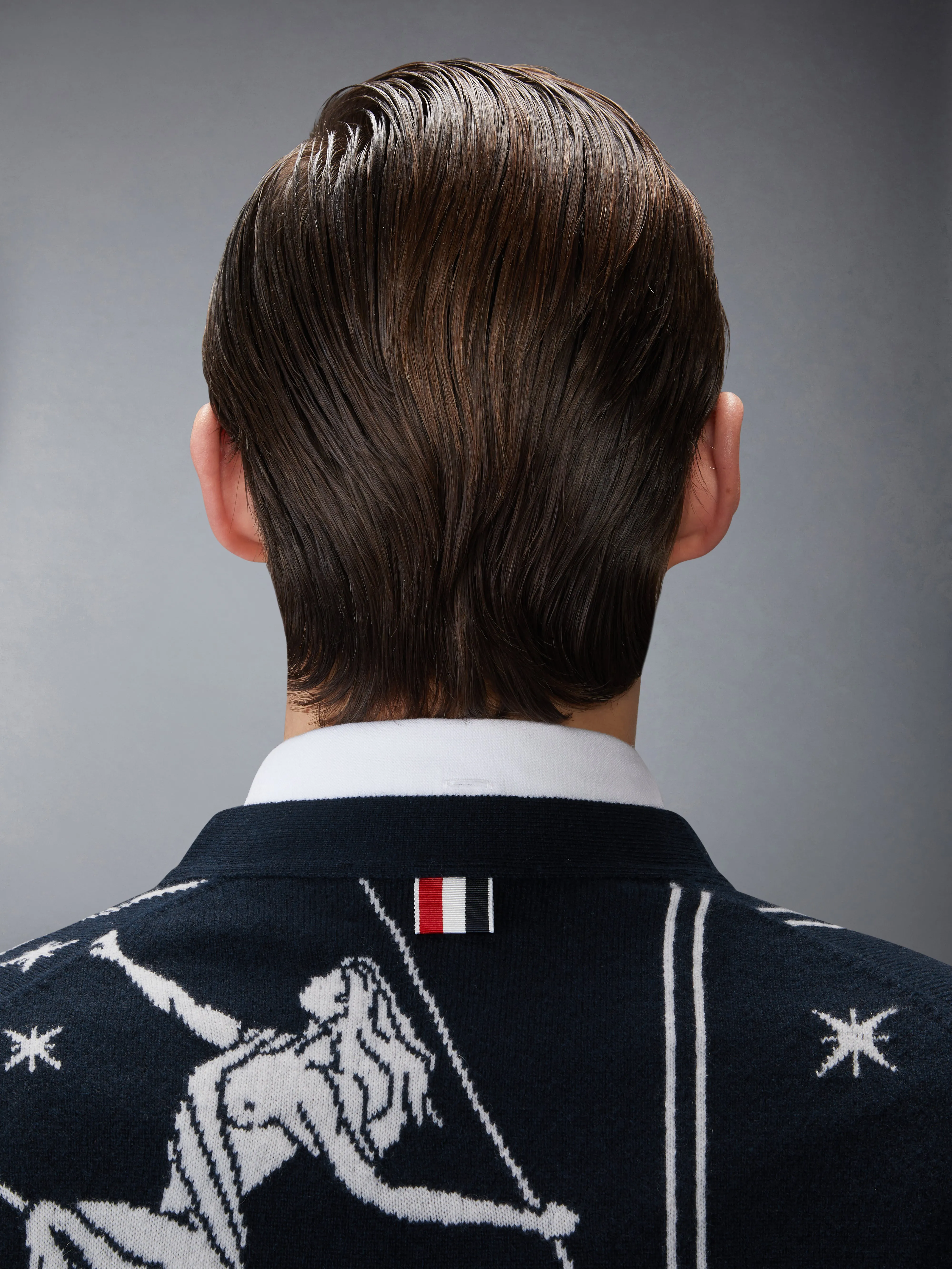 OLYMPIC CONSTELLATION CLASSIC CASHMERE V NECK CARDIGAN sold by Thom Browne product image thumbnail 5