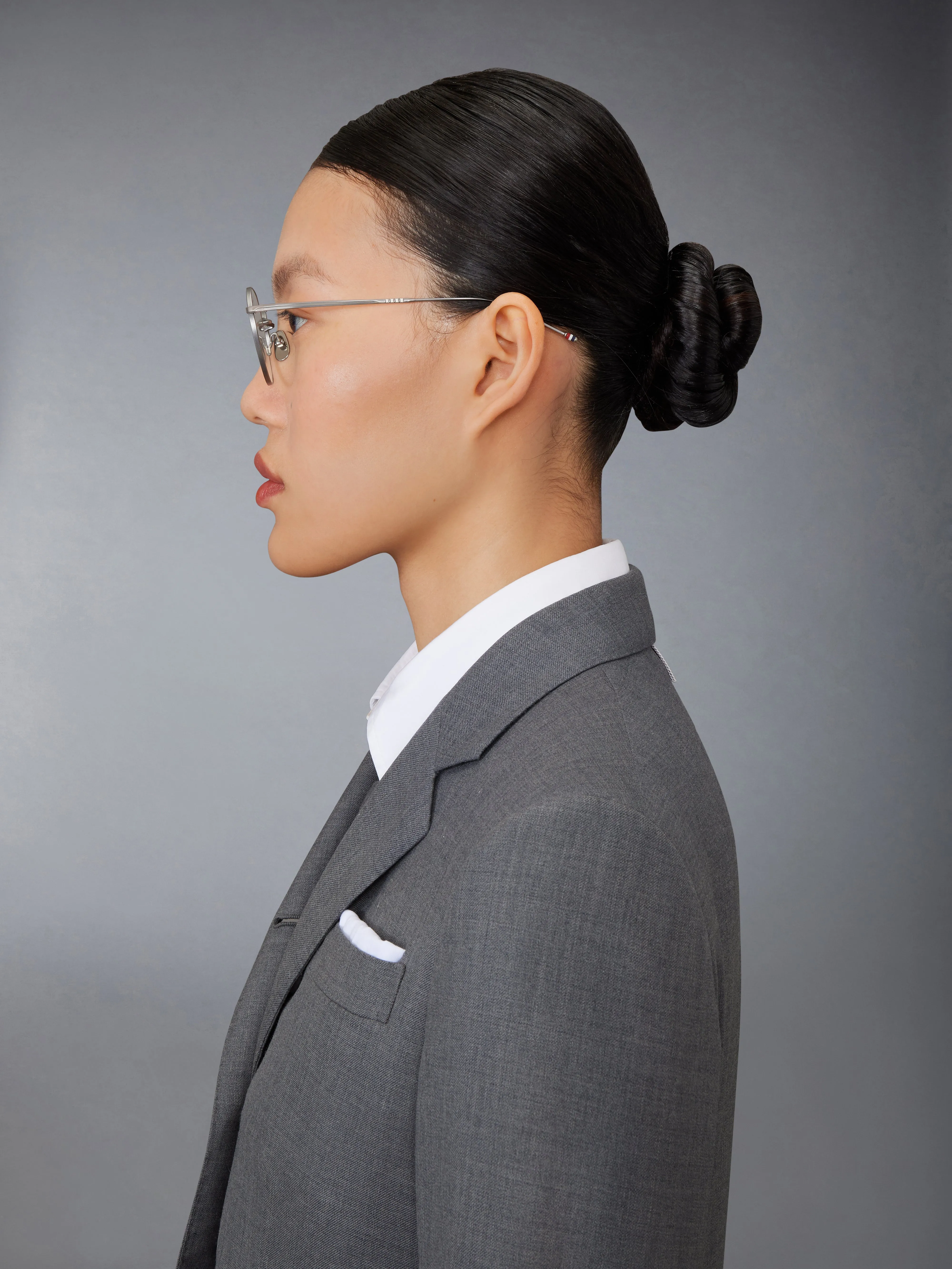 TITANIUM ROUND EYEGLASSES sold by Thom Browne product image thumbnail 5