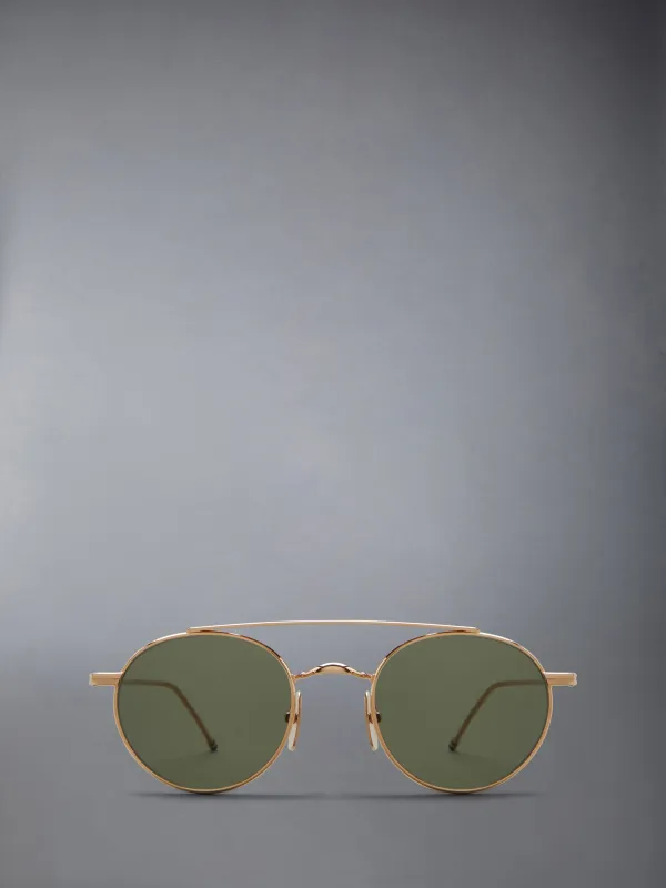 TITANIUM OVAL SUNGLASSES sold by Thom Browne