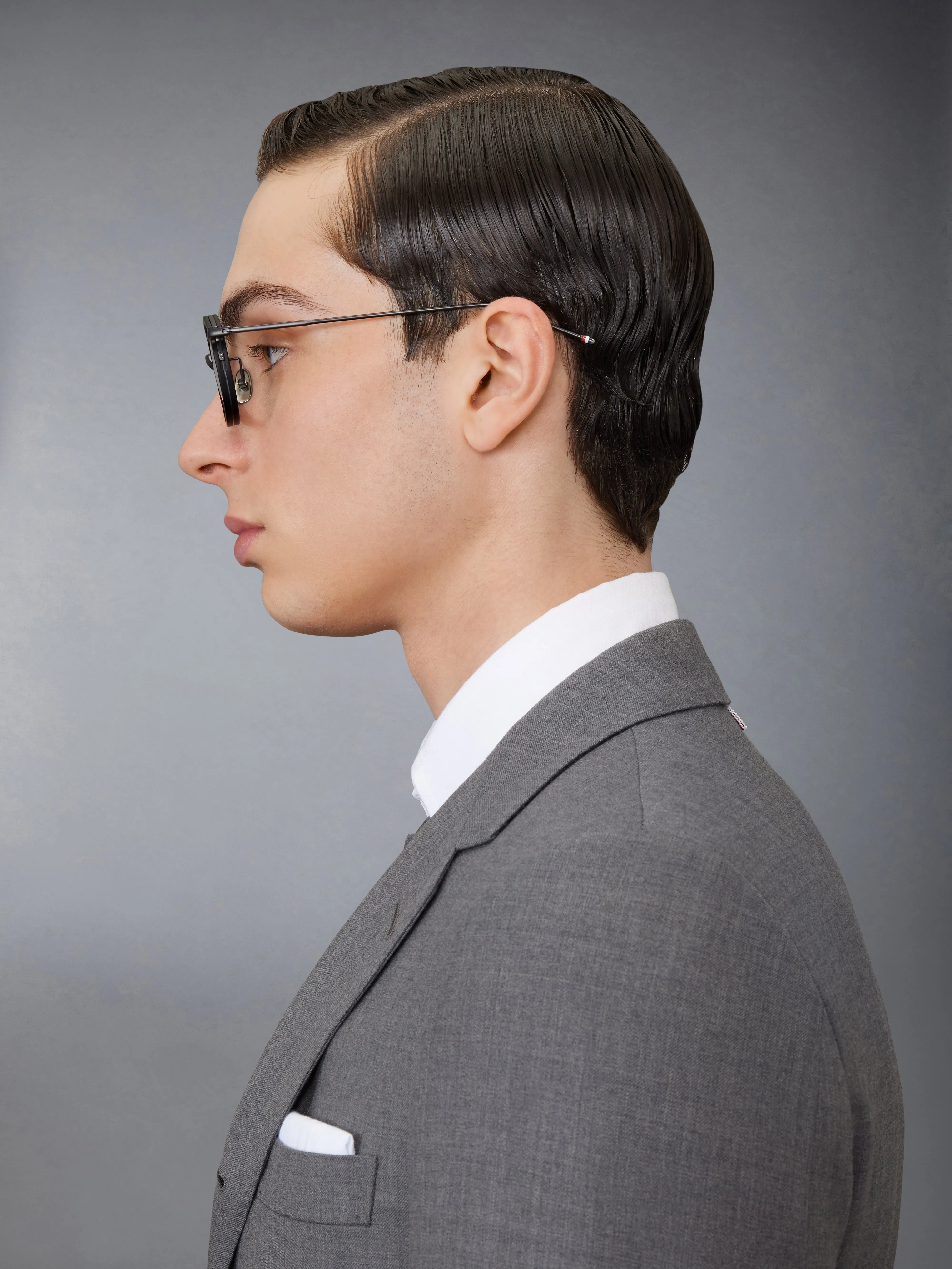 ACETATE AND TITANIUM ROUND EYEGLASSES sold by Thom Browne product image thumbnail 4