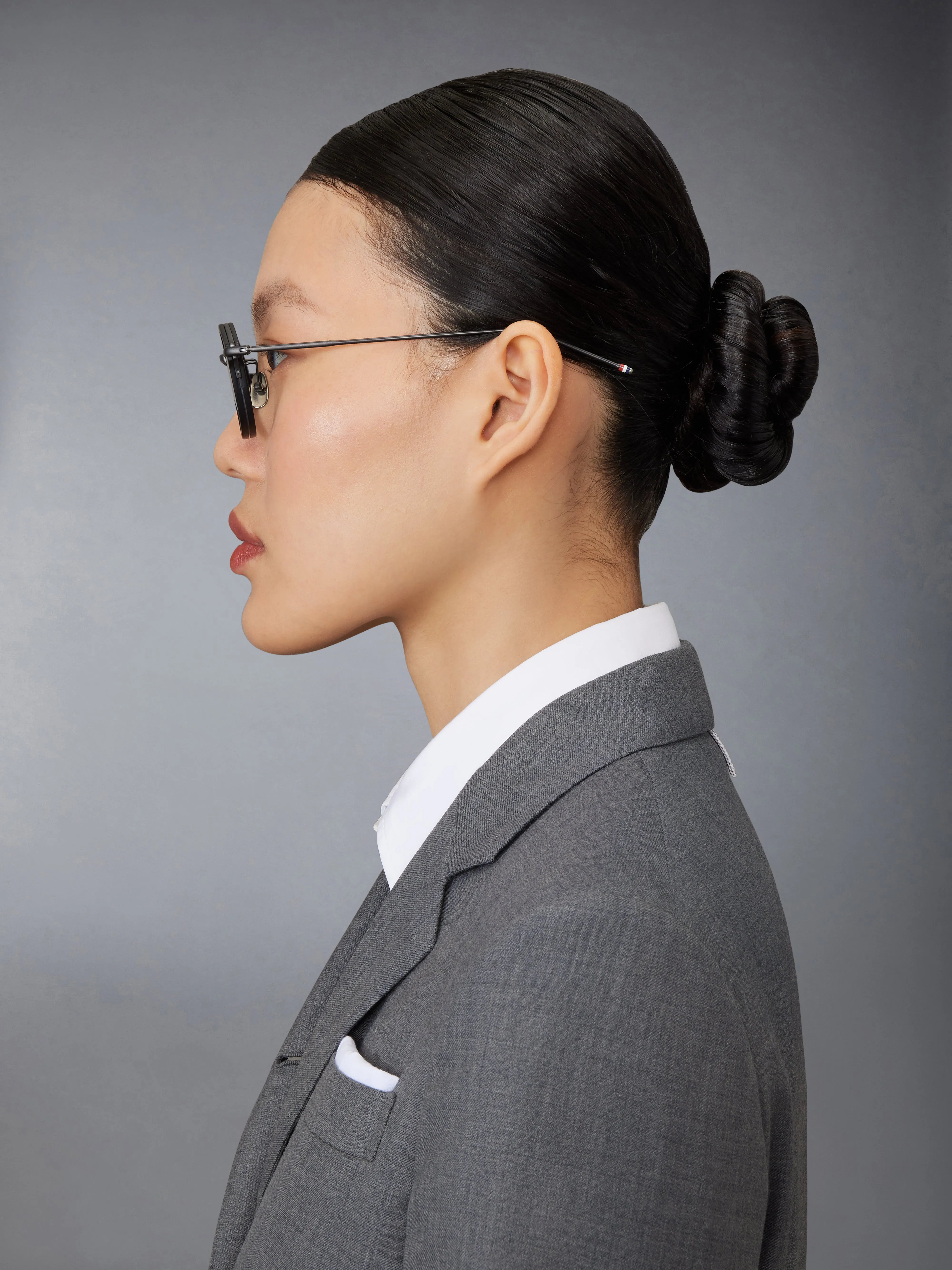 ACETATE AND TITANIUM ROUND EYEGLASSES sold by Thom Browne product image thumbnail 3