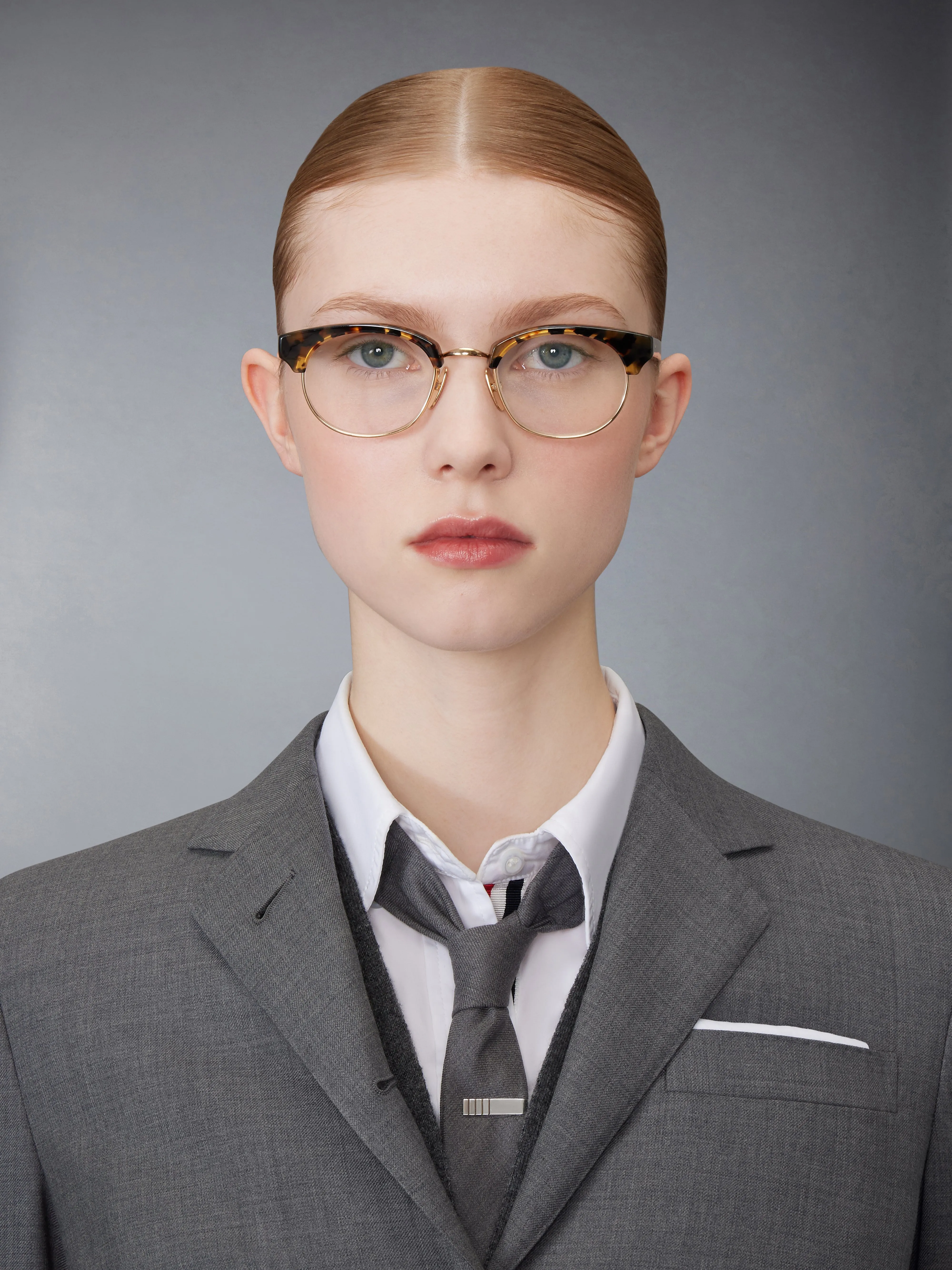 ACETATE AND TITANIUM OVAL EYEGLASSES sold by Thom Browne product image thumbnail 2