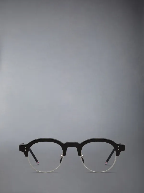 ACETATE AND TITANIUM OVAL EYEGLASSES sold by Thom Browne
