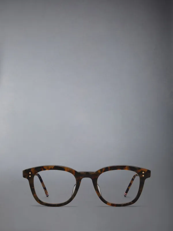 TOKYO TORTOISE ACETATE RECTANGULAR EYEGLASSES sold by Thom Browne