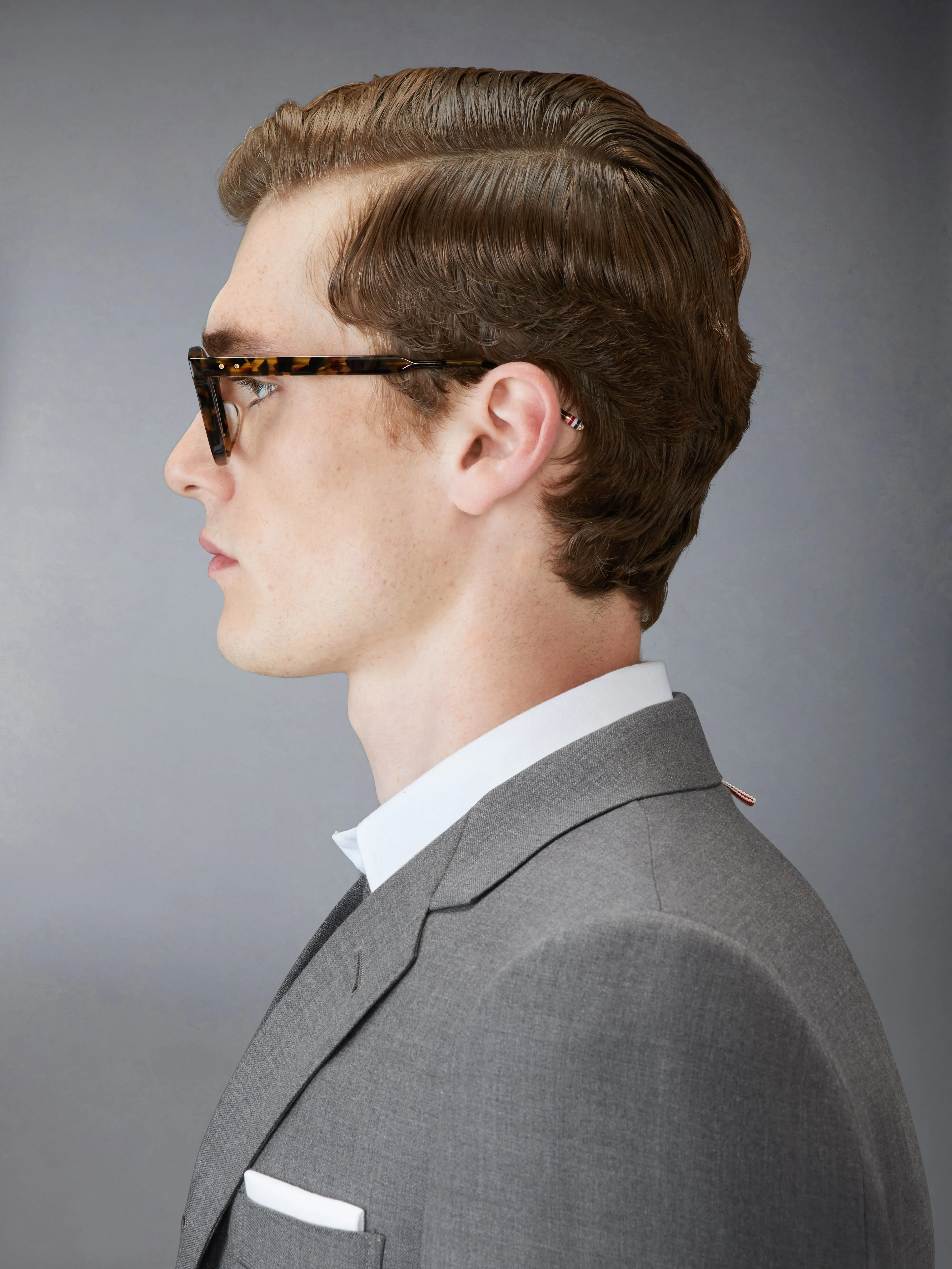 TOKYO TORTOISE ACETATE RECTANGULAR EYEGLASSES sold by Thom Browne product image thumbnail 4