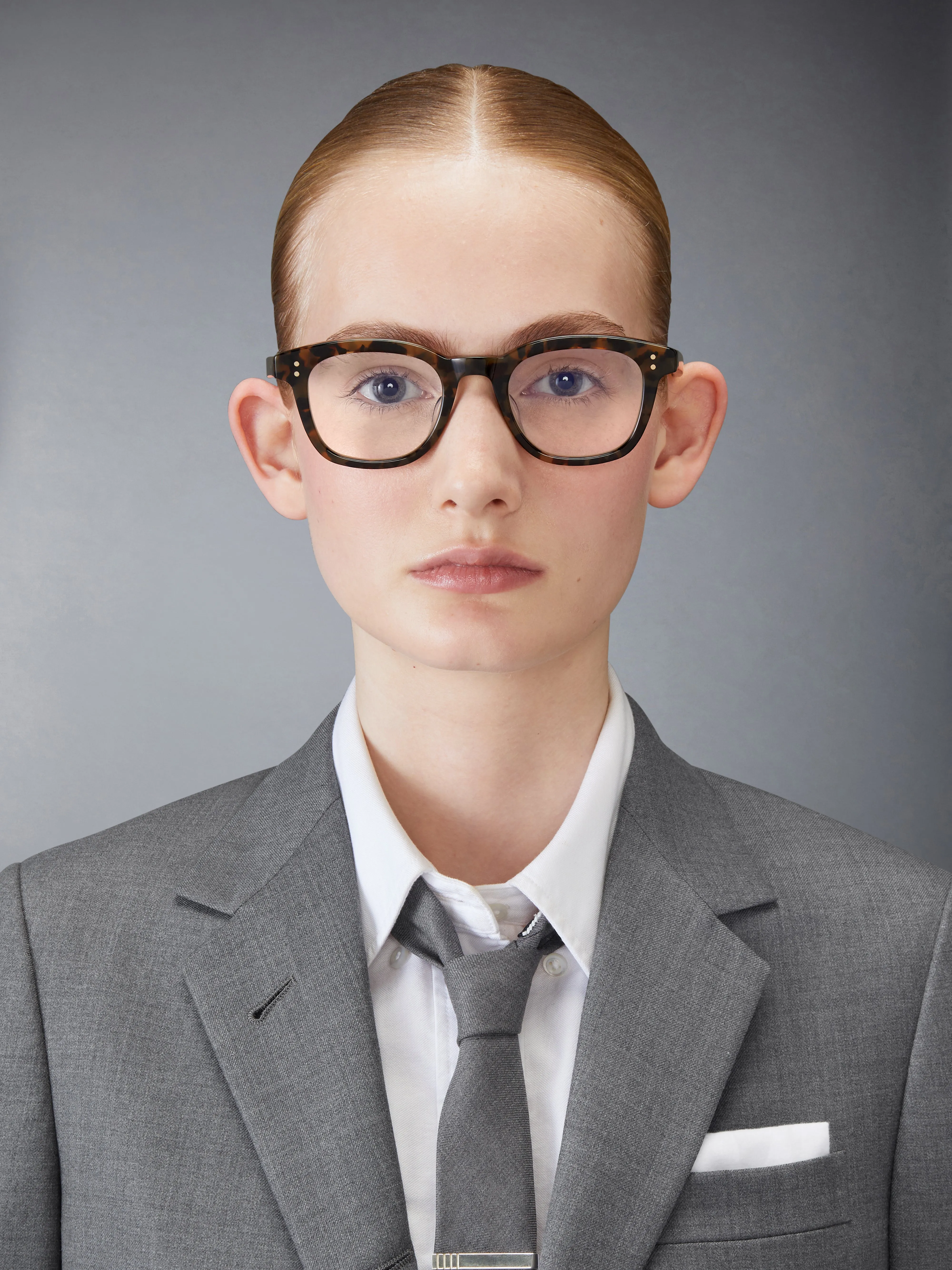 TOKYO TORTOISE ACETATE RECTANGULAR EYEGLASSES sold by Thom Browne product image thumbnail 3