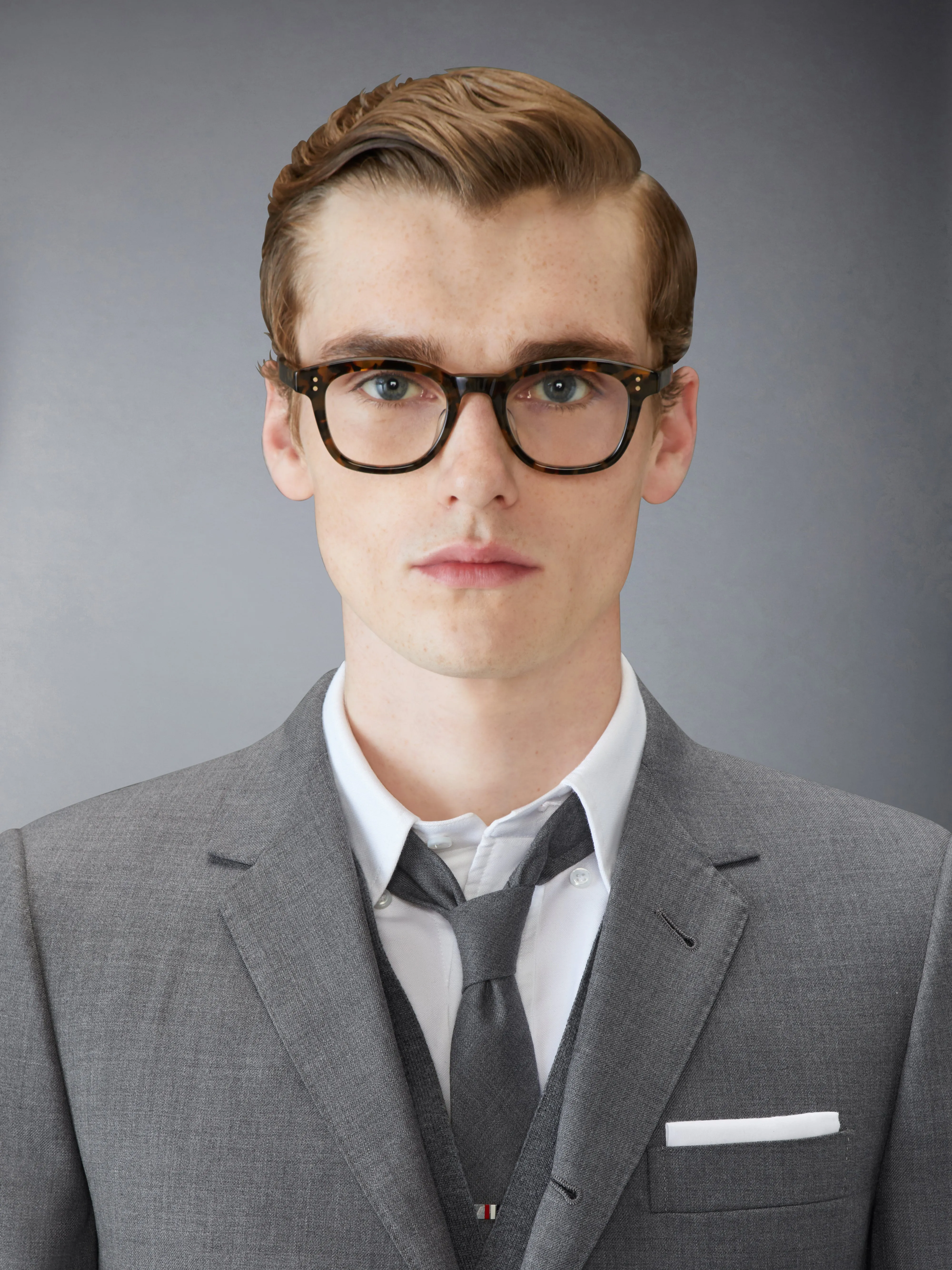 TOKYO TORTOISE ACETATE RECTANGULAR EYEGLASSES sold by Thom Browne product image thumbnail 2