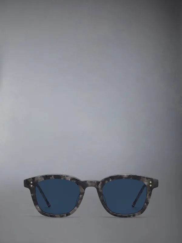 TORTOISE ACETATE RECTANGULAR SUNGLASSES sold by Thom Browne