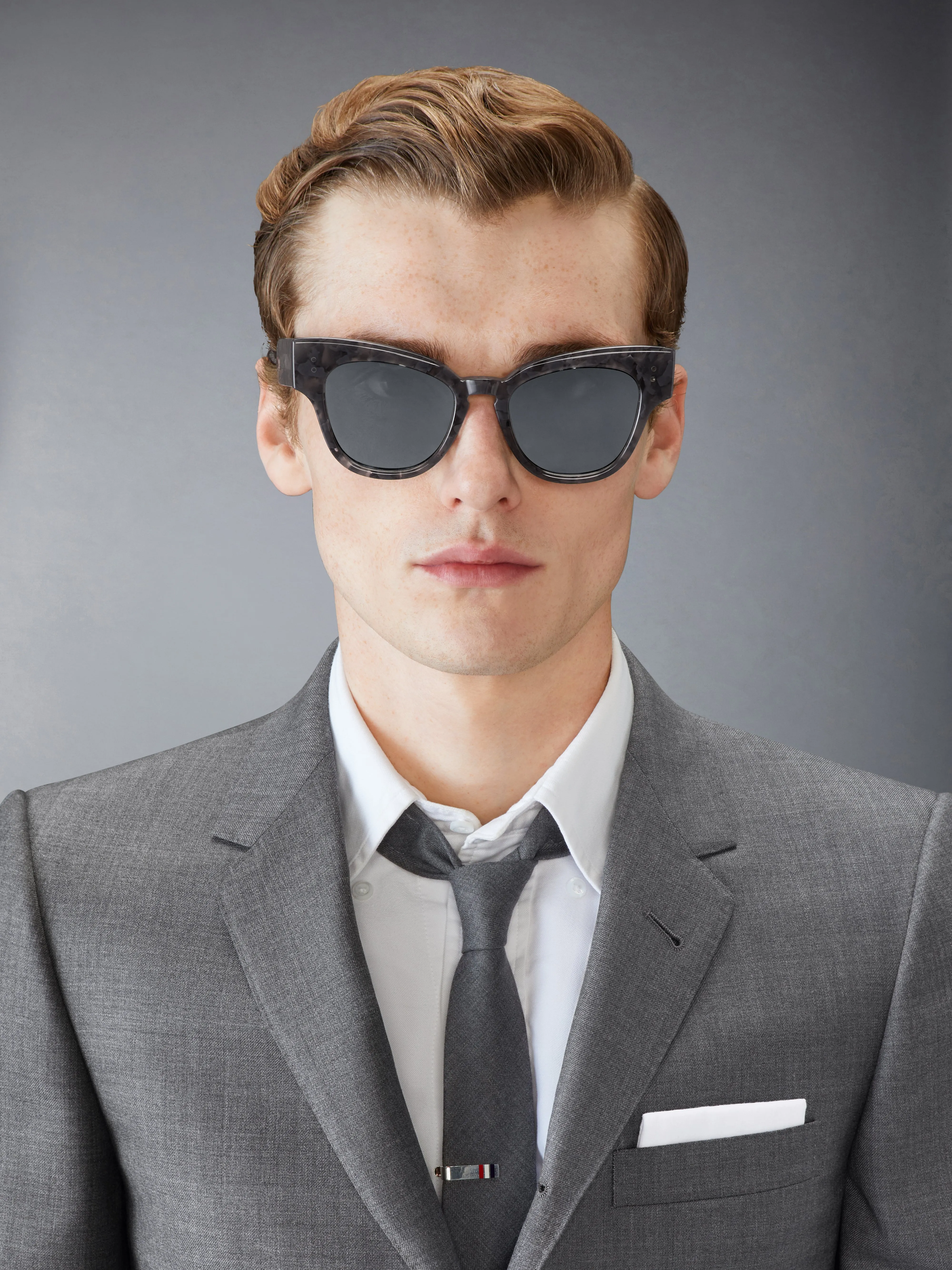TORTOISE ACETATE CATEYE SUNGLASSES sold by Thom Browne product image thumbnail 2