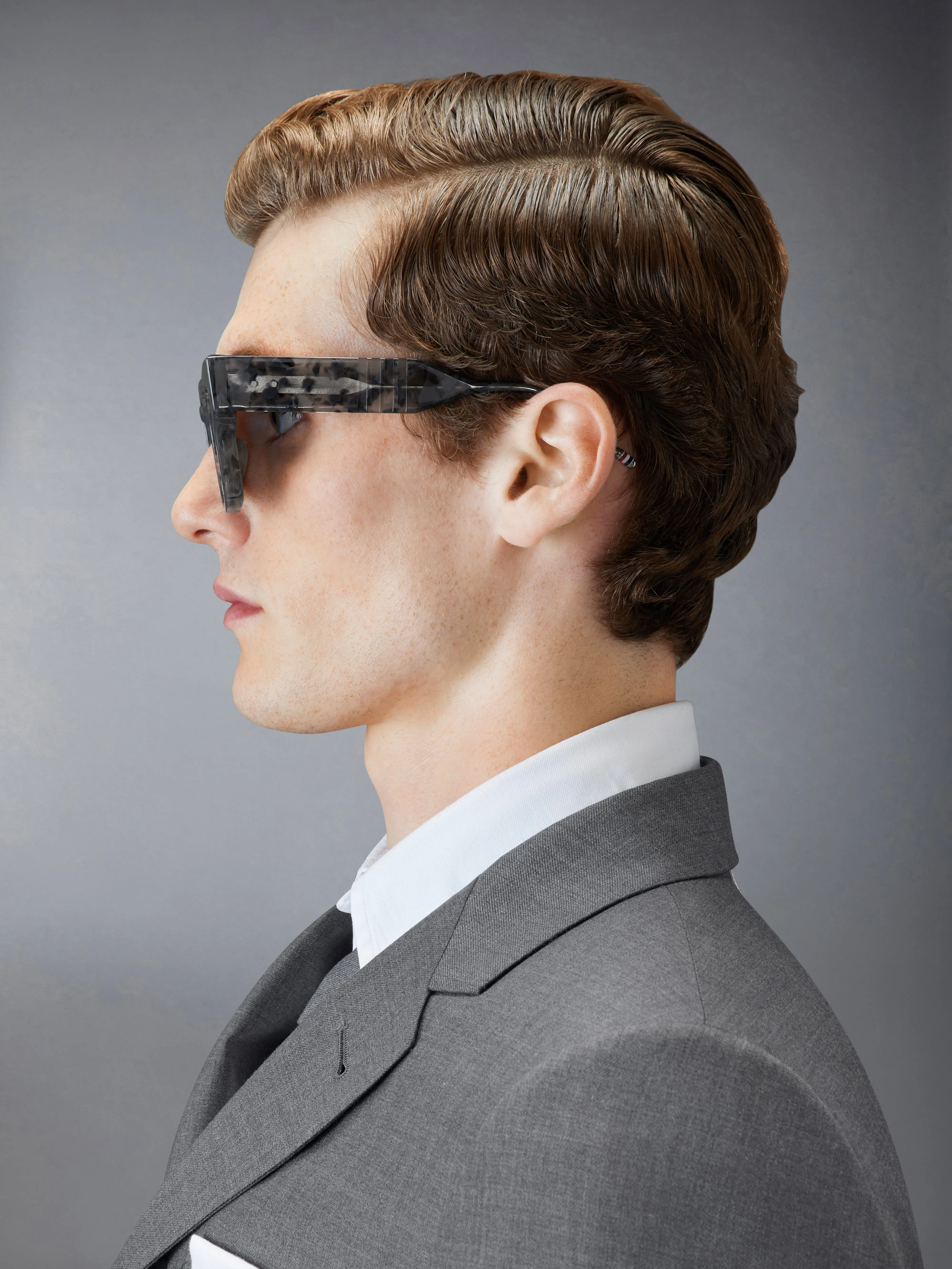 TORTOISE ACETATE CATEYE SUNGLASSES sold by Thom Browne product image thumbnail 4