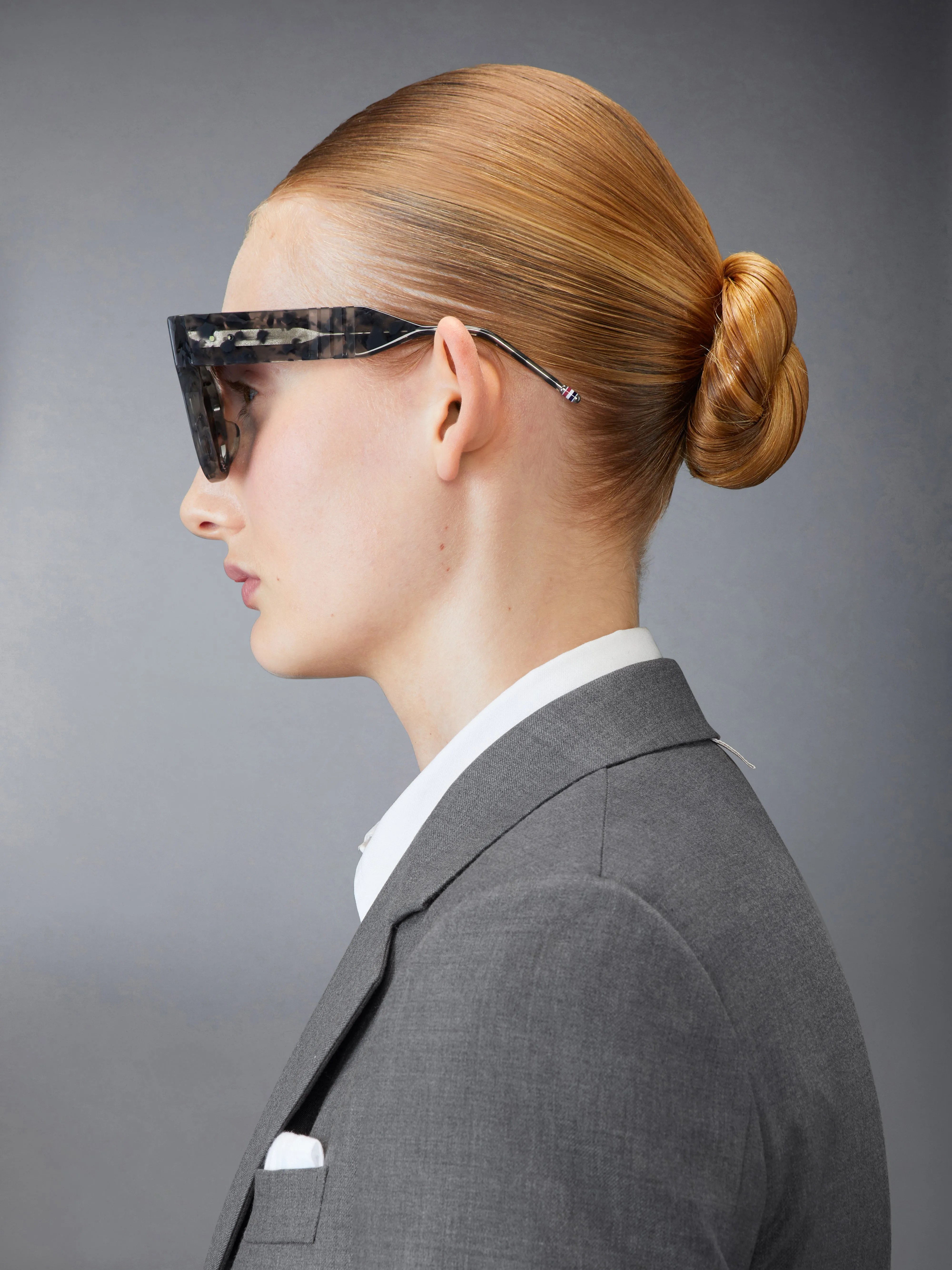 TORTOISE ACETATE CATEYE SUNGLASSES sold by Thom Browne product image thumbnail 5