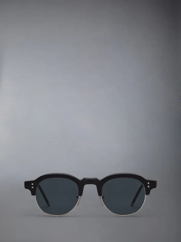ACETATE AND TITANIUM OVAL SUNGLASSES sold by Thom Browne