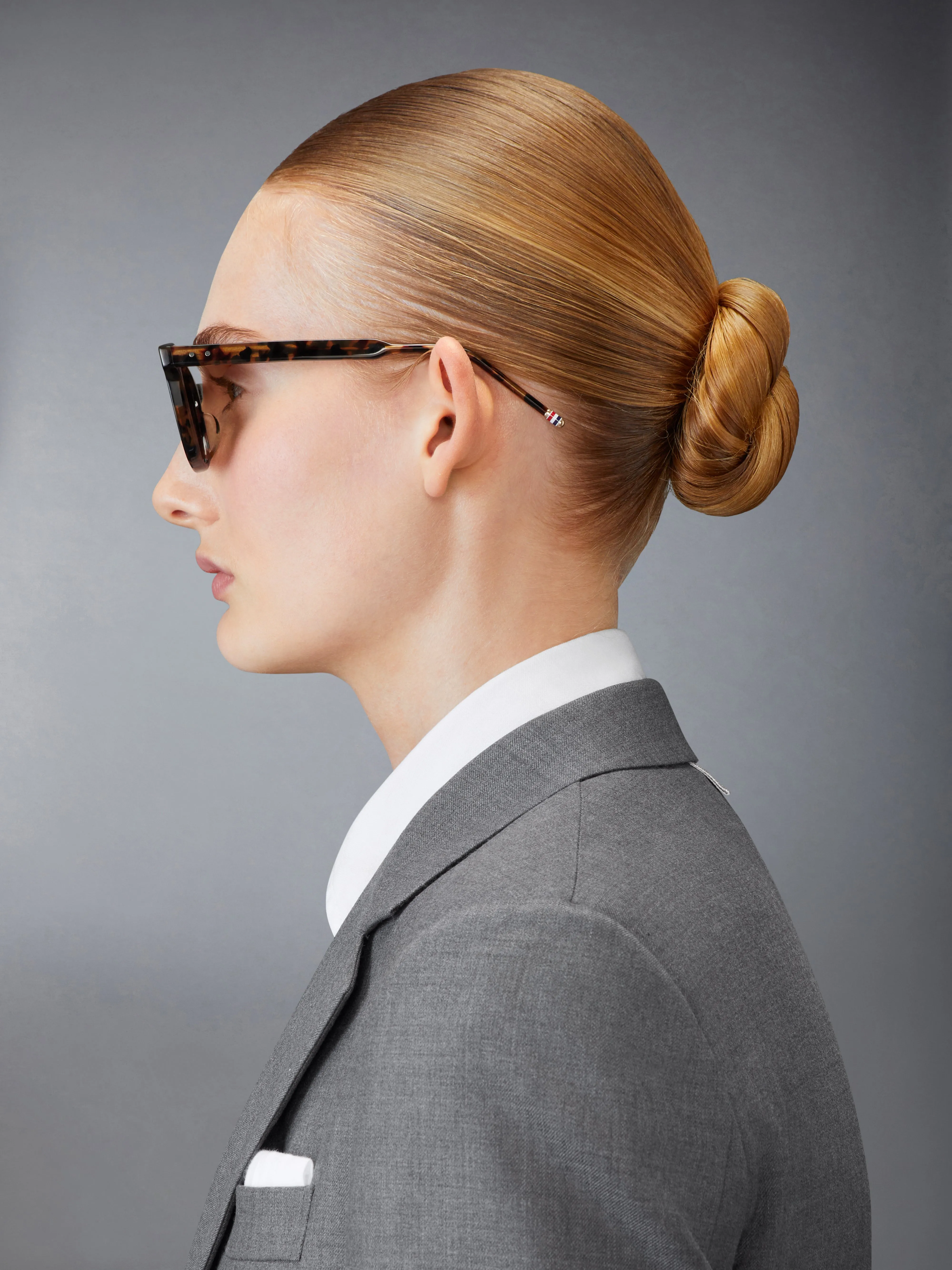 TOKYO TORTOISE ACETATE RECTANGULAR SUNGLASSES sold by Thom Browne product image thumbnail 5