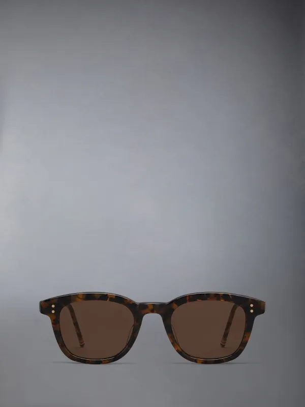 TOKYO TORTOISE ACETATE RECTANGULAR SUNGLASSES sold by Thom Browne