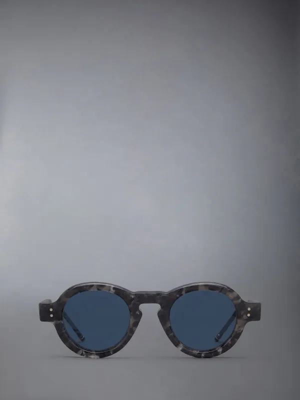 TORTOISE ACETATE ROUND SUNGLASSES sold by Thom Browne