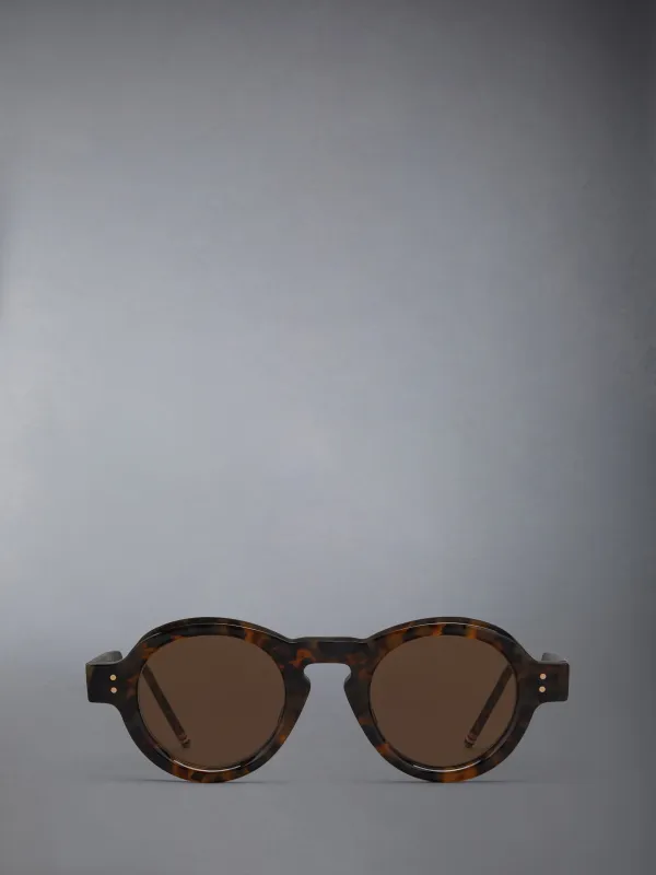 TOKYO TORTOISE ACETATE ROUND SUNGLASSES sold by Thom Browne