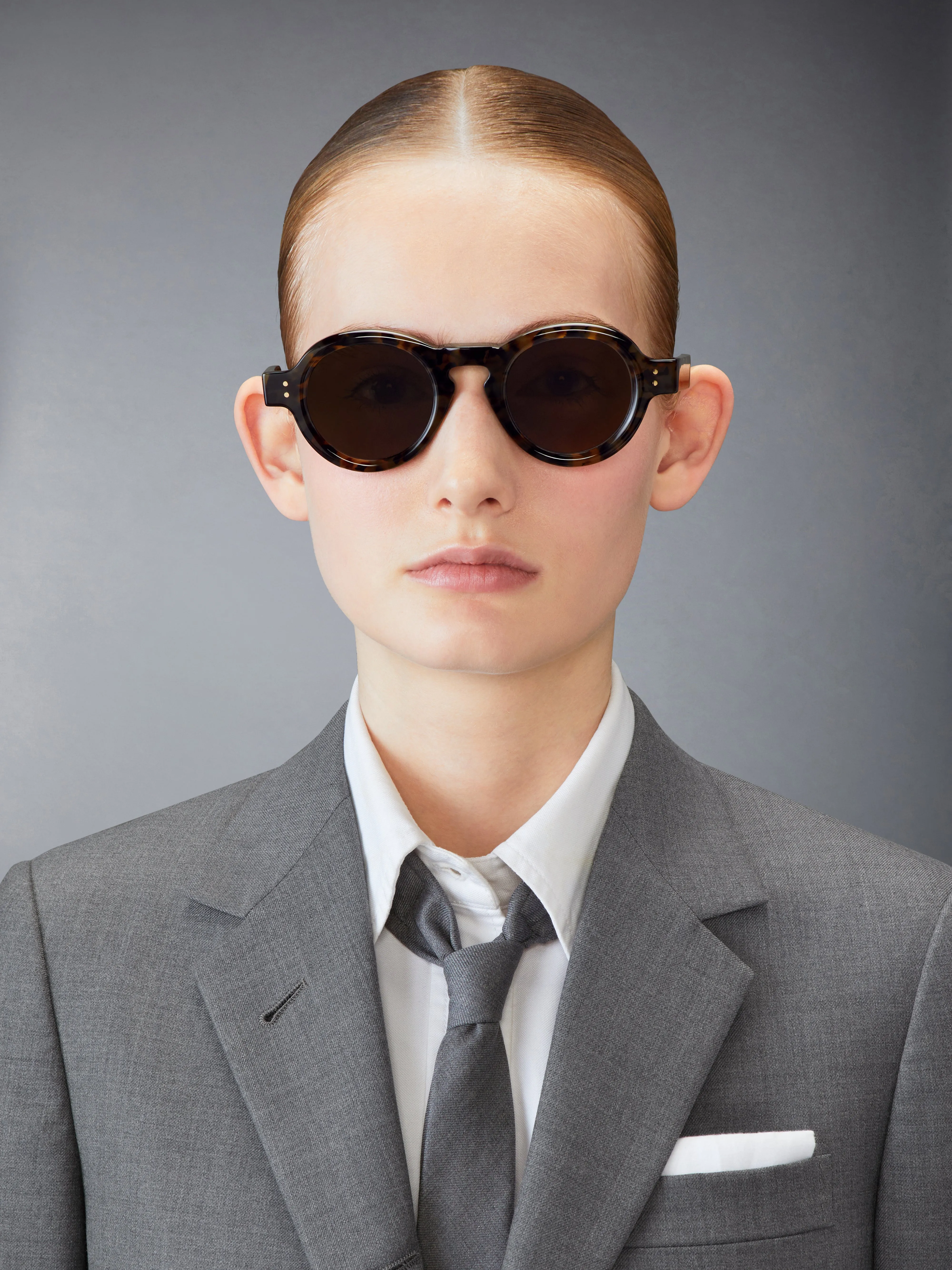 TOKYO TORTOISE ACETATE ROUND SUNGLASSES sold by Thom Browne product image thumbnail 3