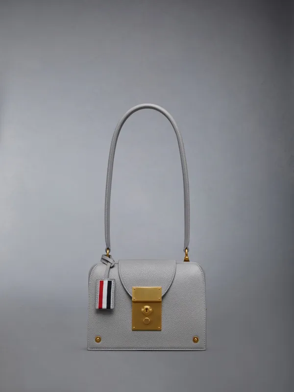 PEBBLE GRAIN MRS. THOM TRIANGLE BAG sold by Thom Browne