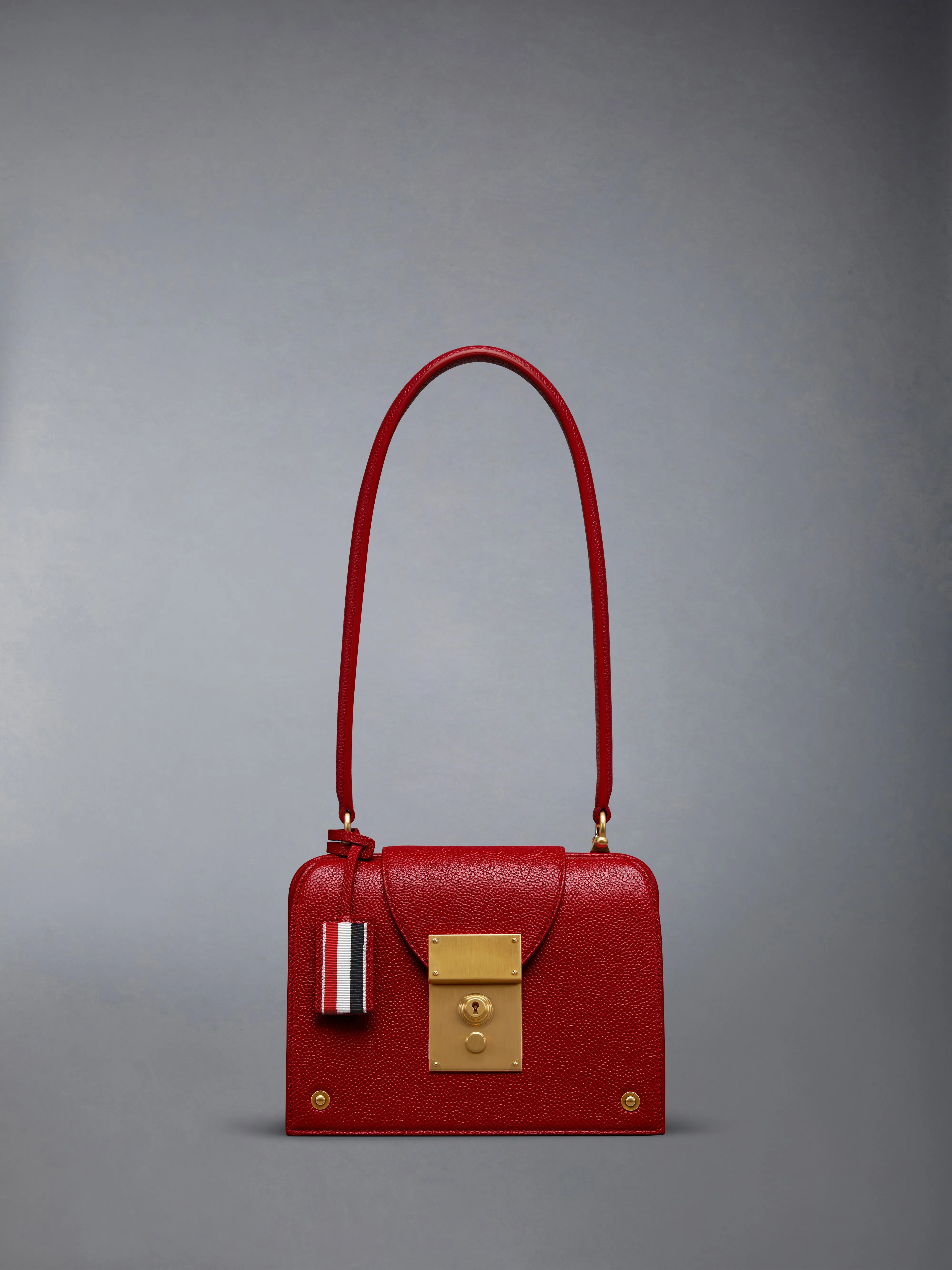 PEBBLE GRAIN MRS. THOM TRIANGLE BAG sold by Thom Browne