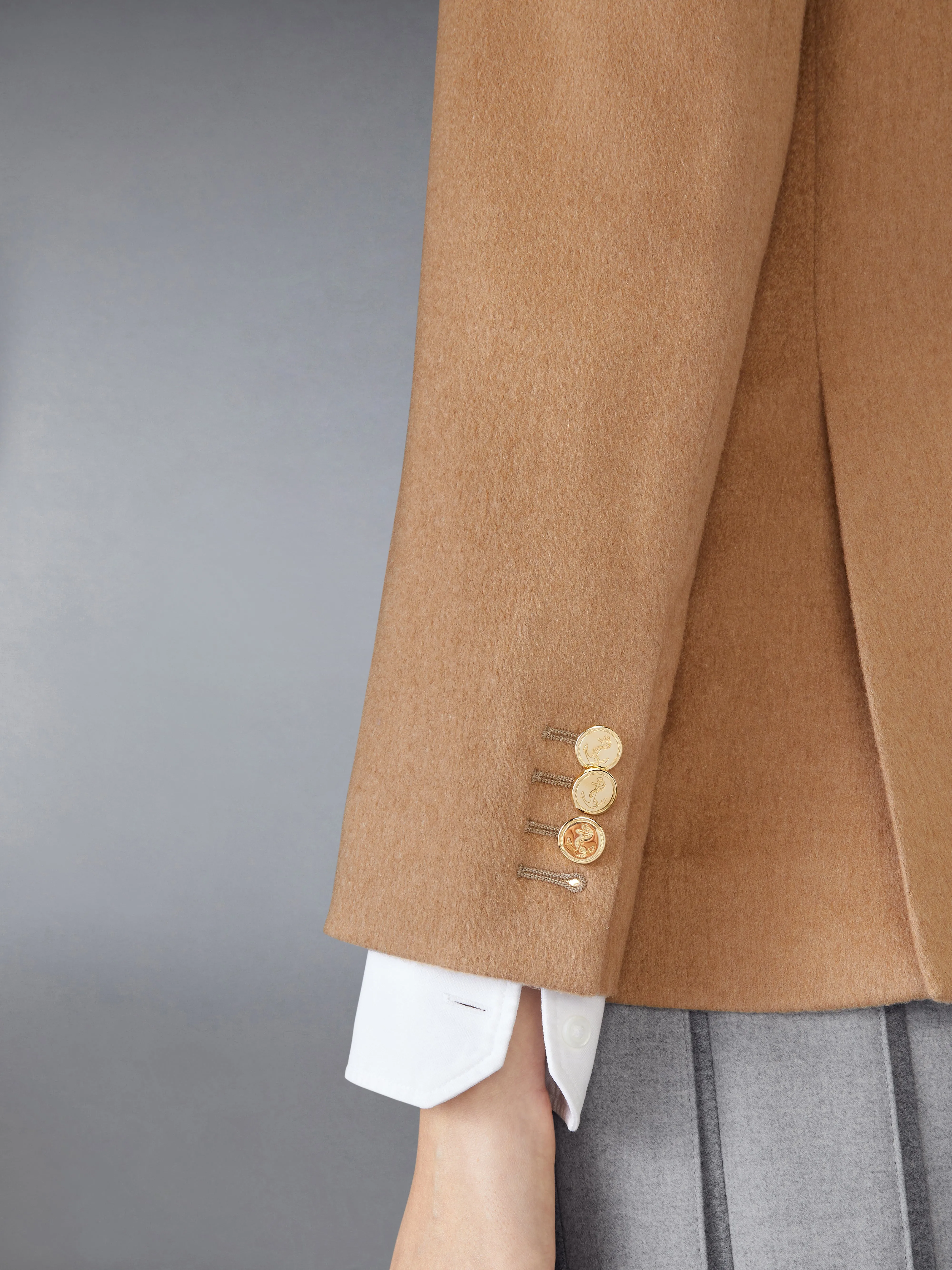 CLASSIC CAMEL HAIR SPORT COAT sold by Thom Browne product image thumbnail 4