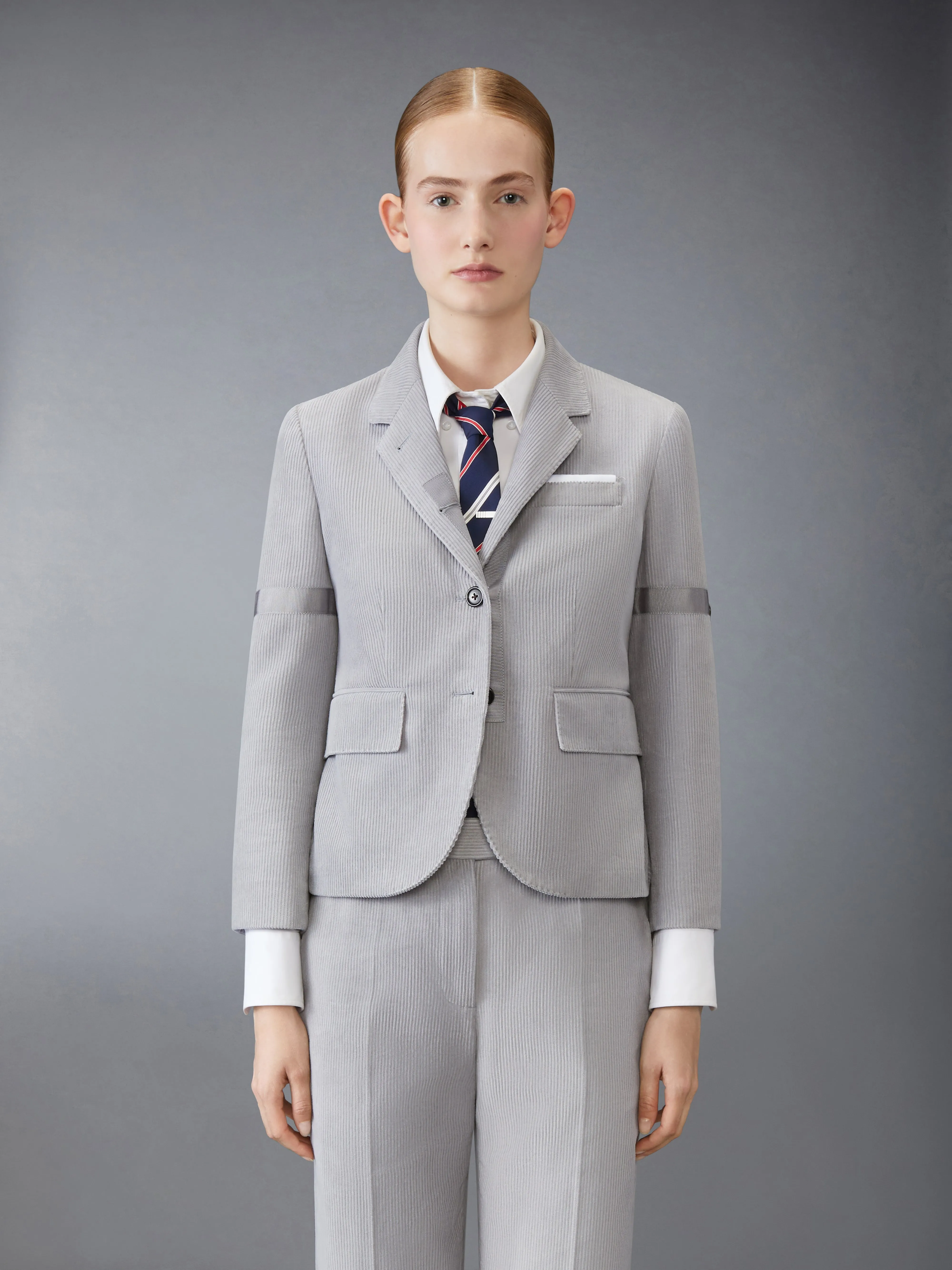 CORDUROY HIGH ARMHOLE ARMBAND SPORT COAT sold by Thom Browne