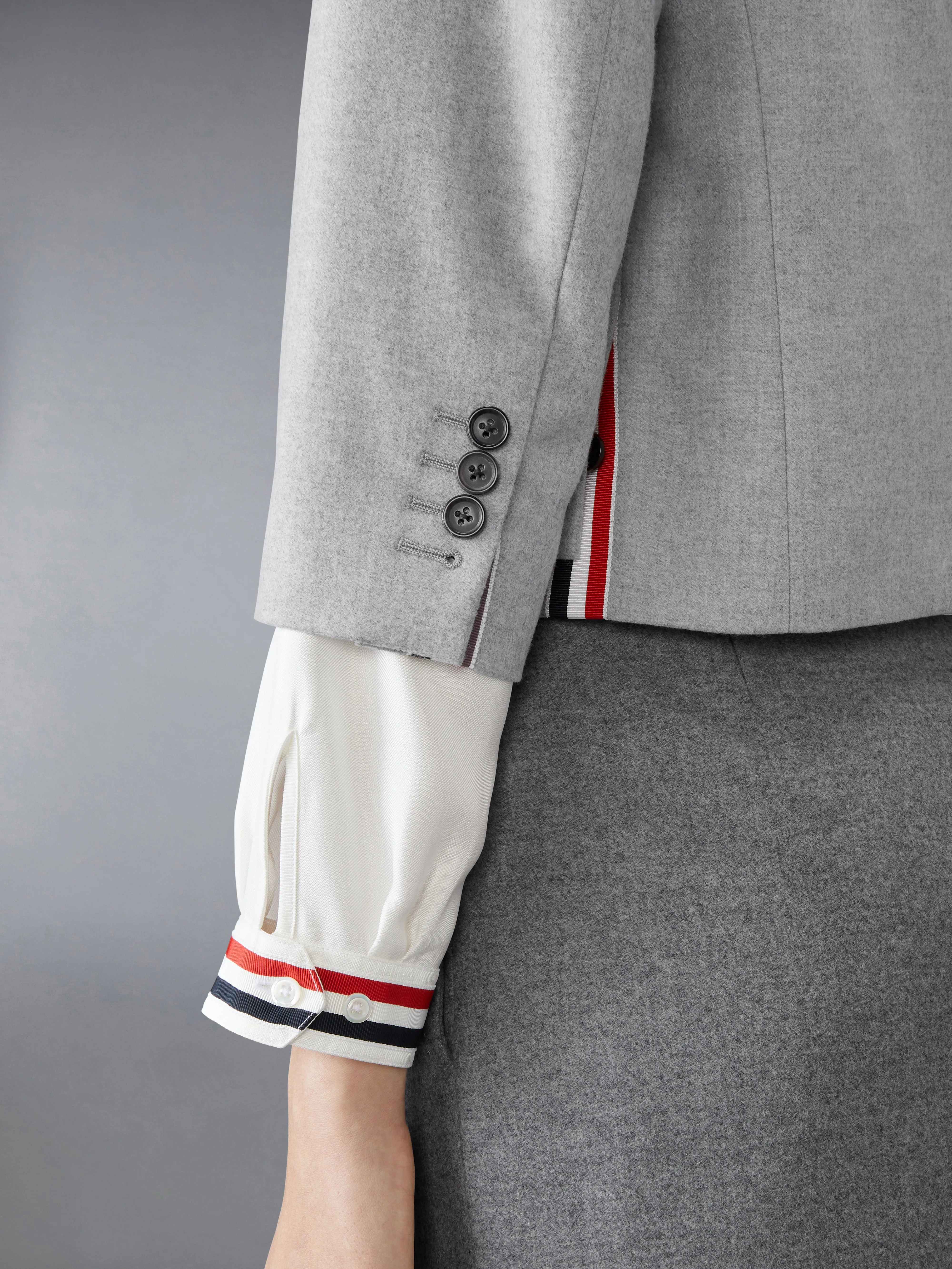 WOOL FLANNEL BOW CARDIGAN JACKET sold by Thom Browne product image thumbnail 5