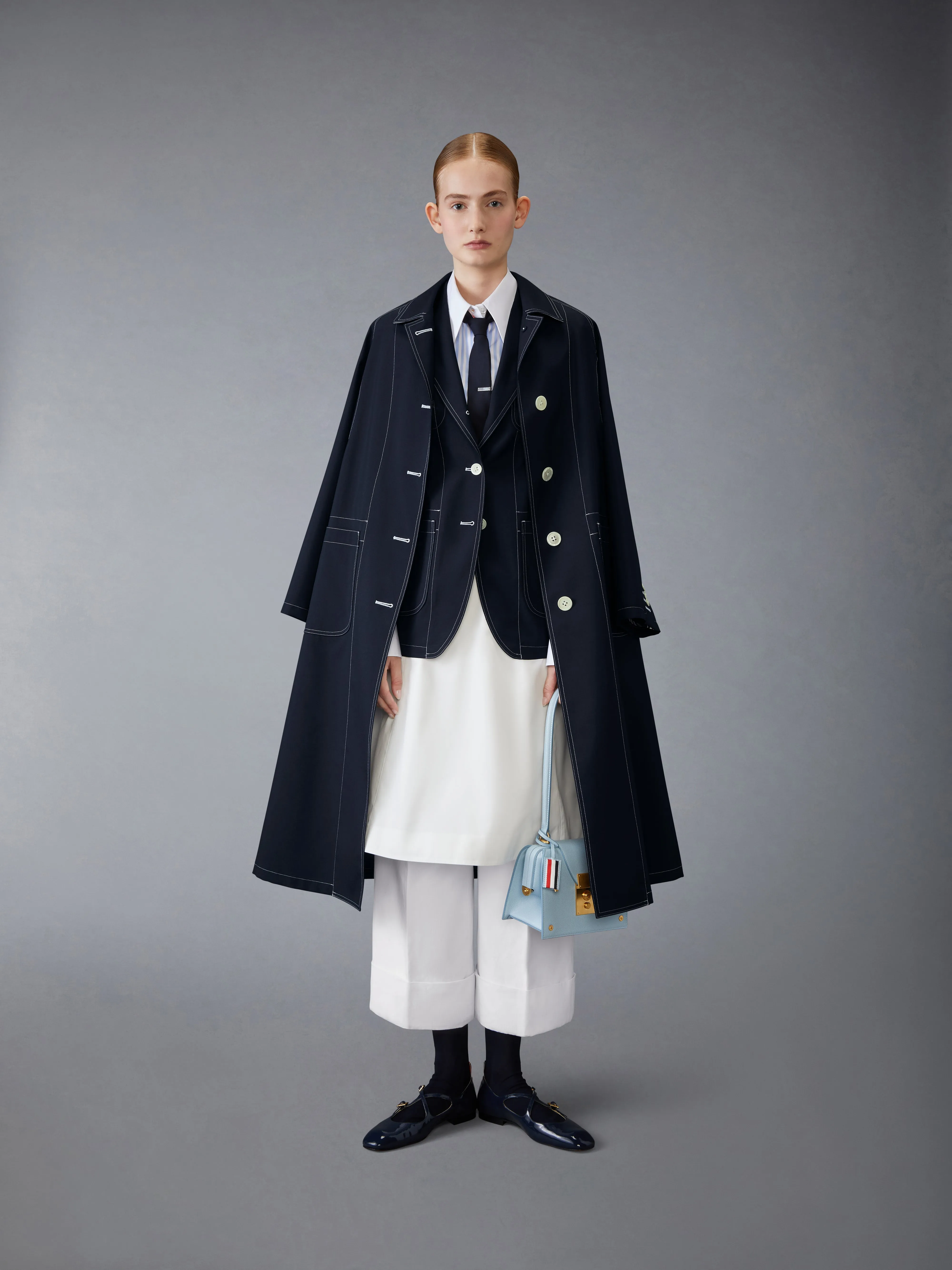 SCHOOL UNIFORM PATCH POCKET JACKET sold by Thom Browne product image thumbnail 3