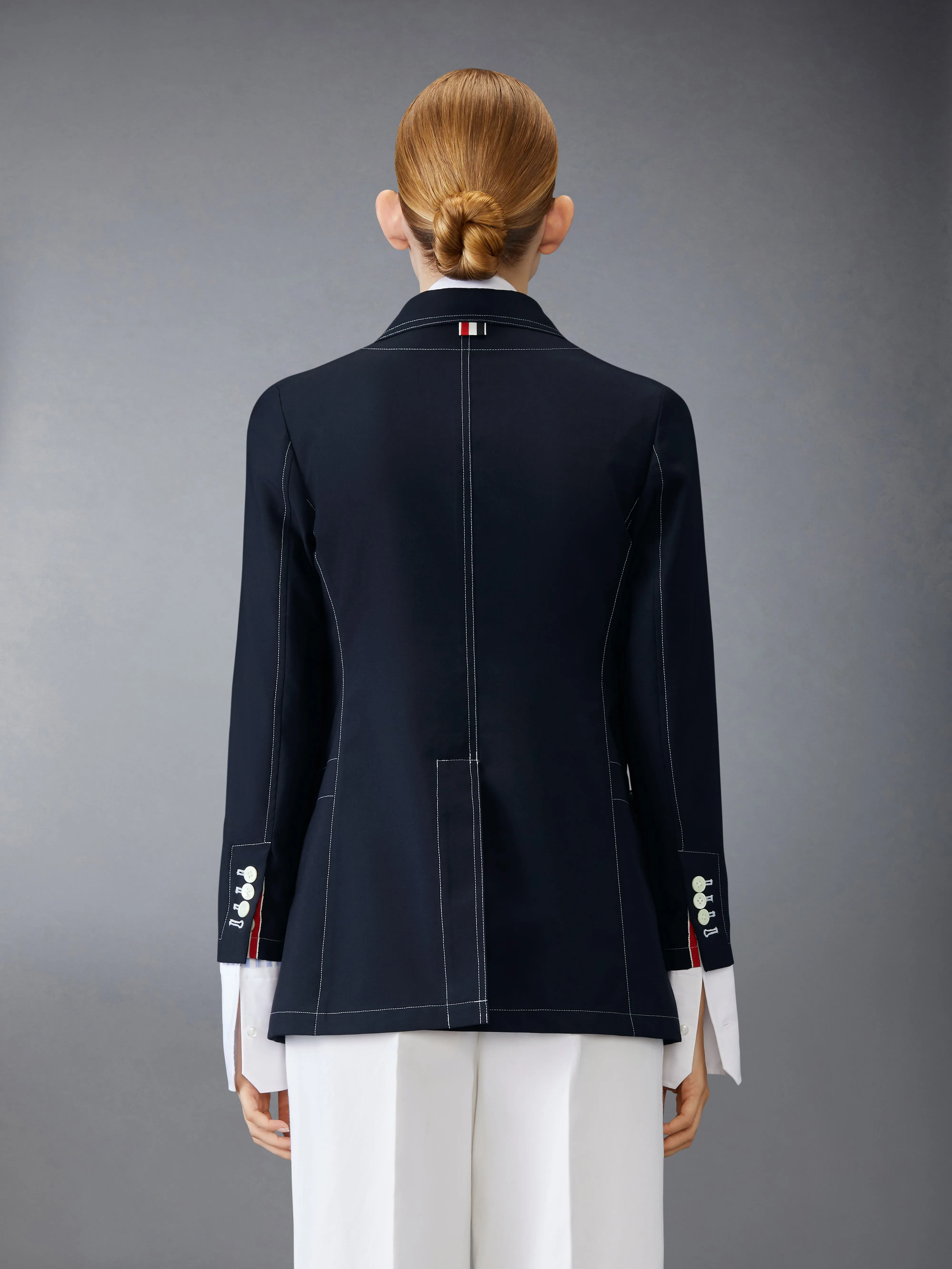 SCHOOL UNIFORM PATCH POCKET JACKET sold by Thom Browne product image thumbnail 2