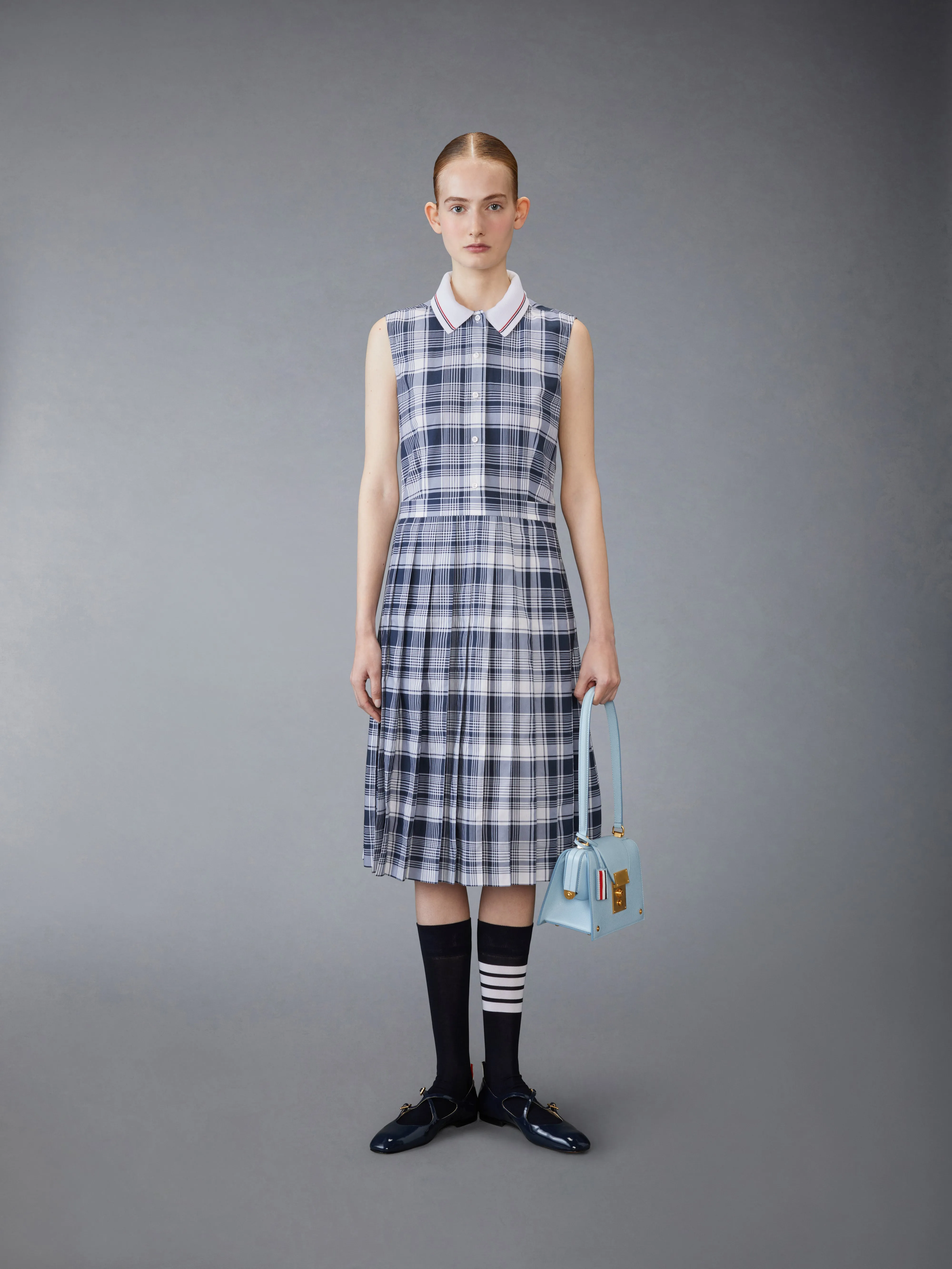 MADRAS CHECK SHIRTDRESS sold by Thom Browne product image thumbnail 4