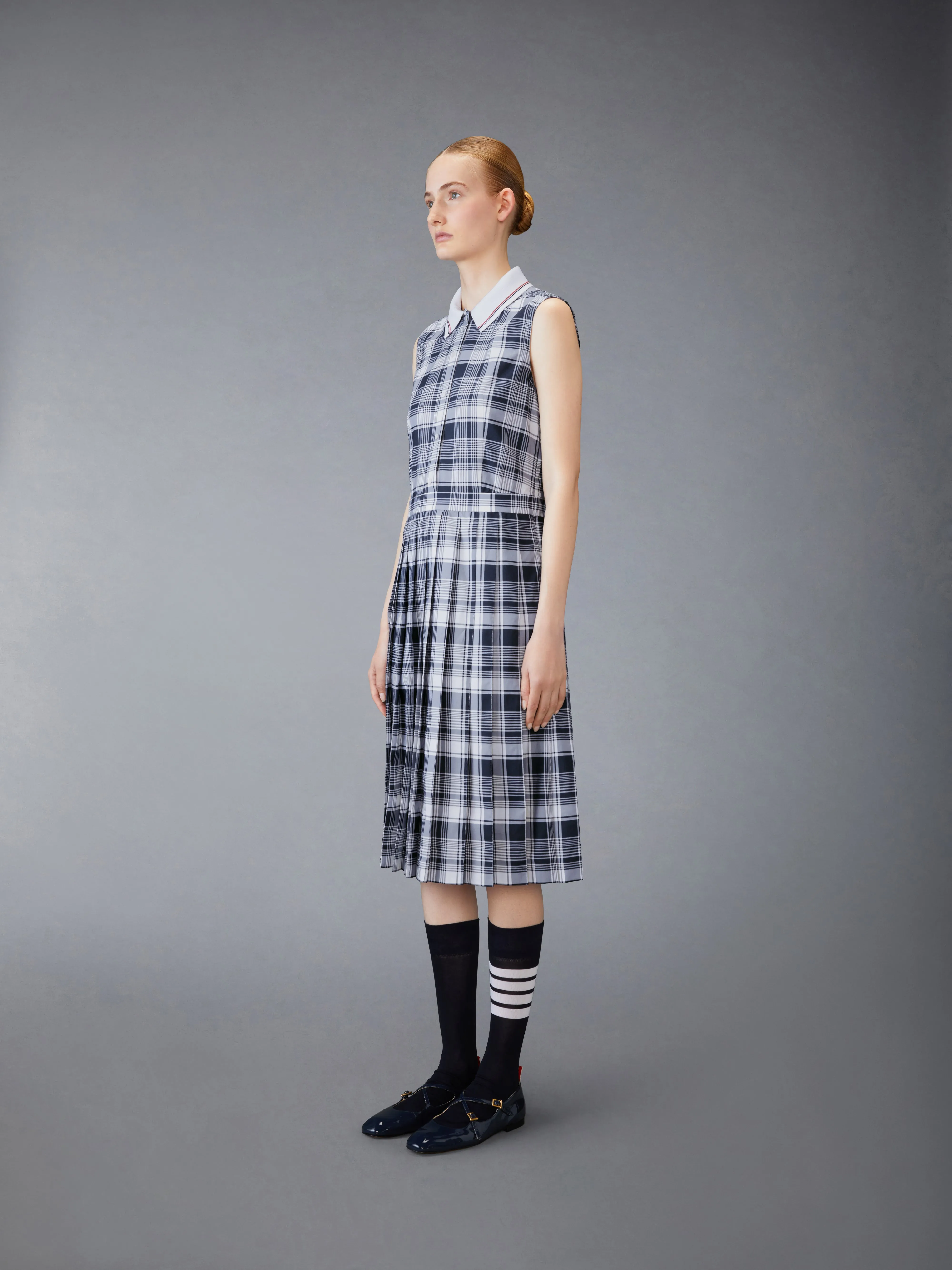MADRAS CHECK SHIRTDRESS sold by Thom Browne product image thumbnail 2